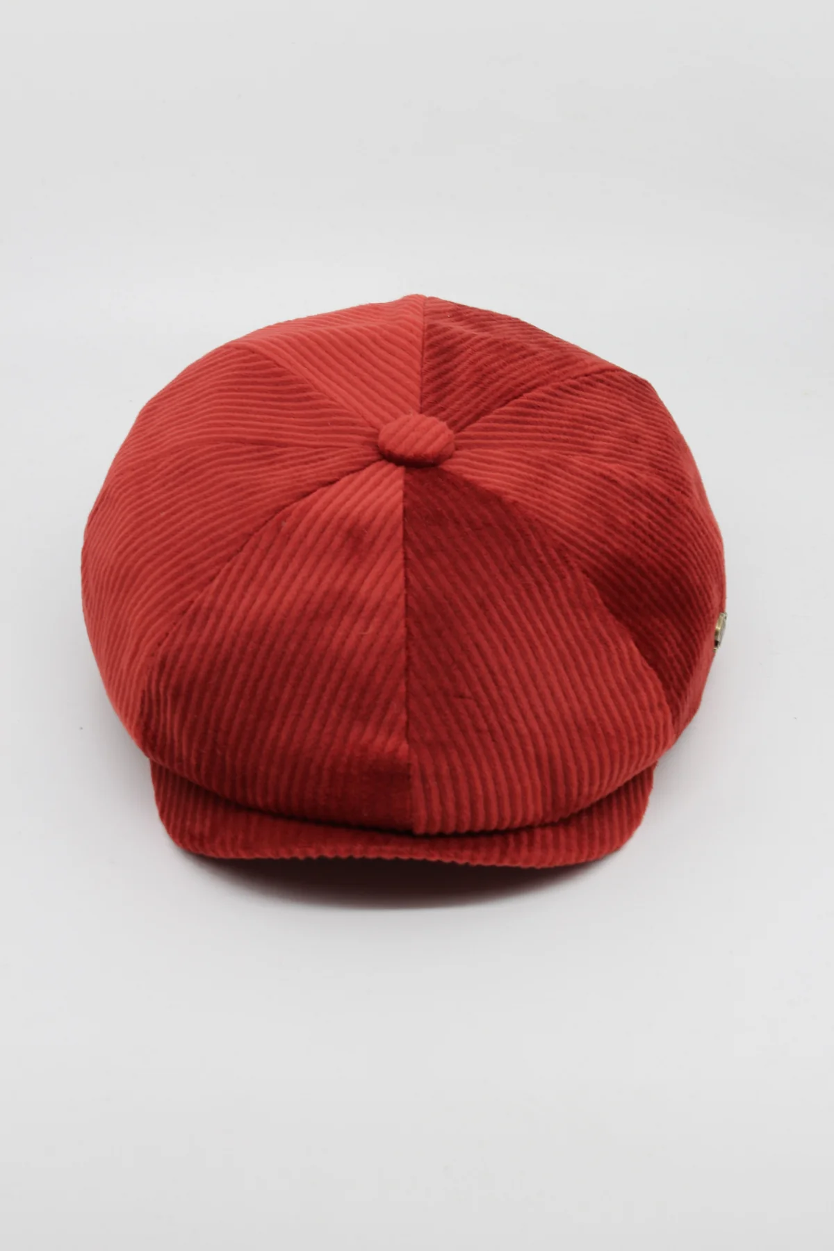 Unisex Fitilli Kadife 8 Köşeli İngiliz Kasket