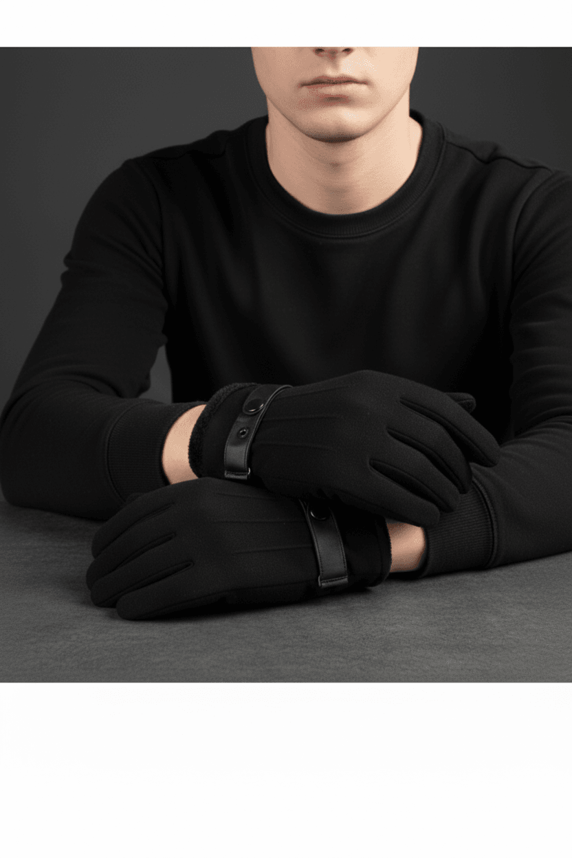 Polar Dokunmatik Ekran Uyumlu Peluş Astarlı Erkek Eldiven – M, L, XL