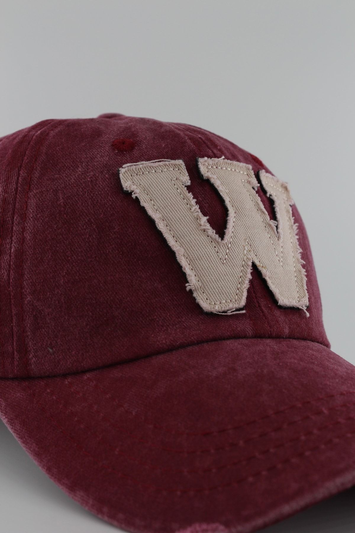 Ithal W Nakışlı Eskitme Şapka Unisex Cap
