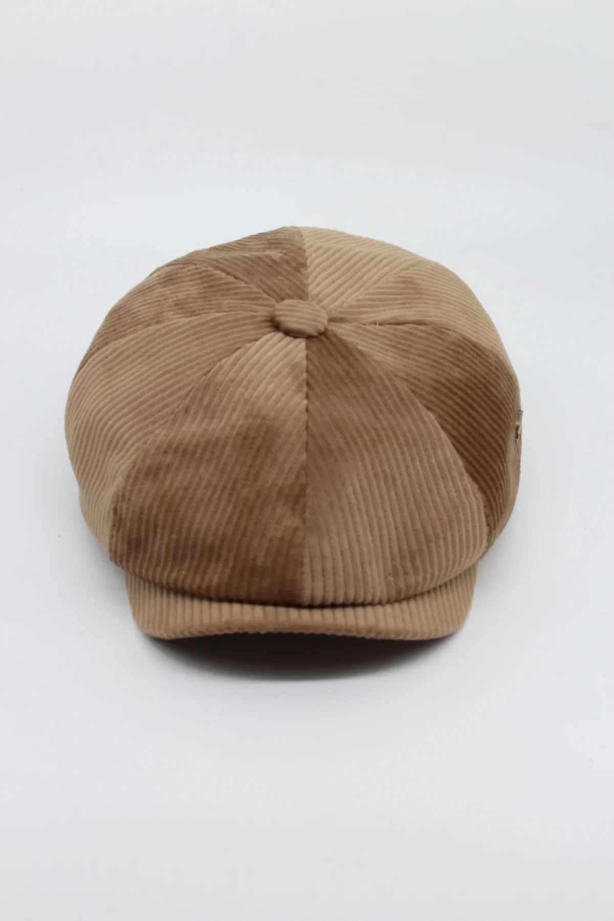 Unisex Fitilli Kadife 8 Köşeli İngiliz Kasket