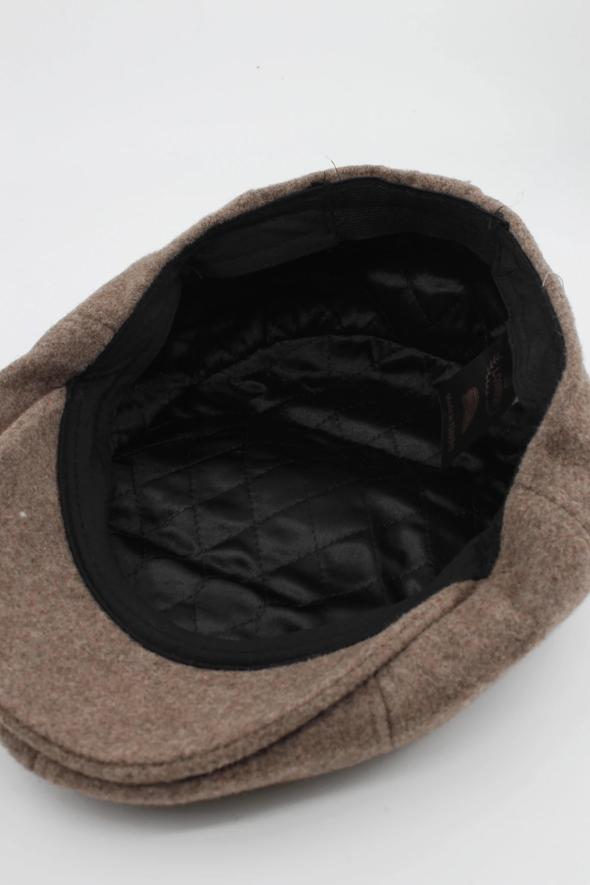 İngiliz Model Kaşe Baretta Kasket Şapka - vizon