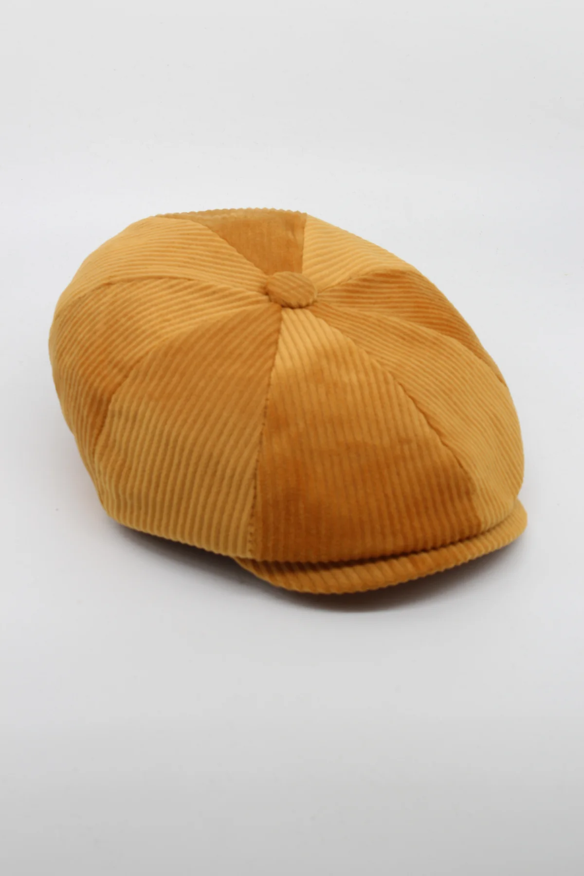 Unisex Fitilli Kadife 8 Köşeli İngiliz Kasket