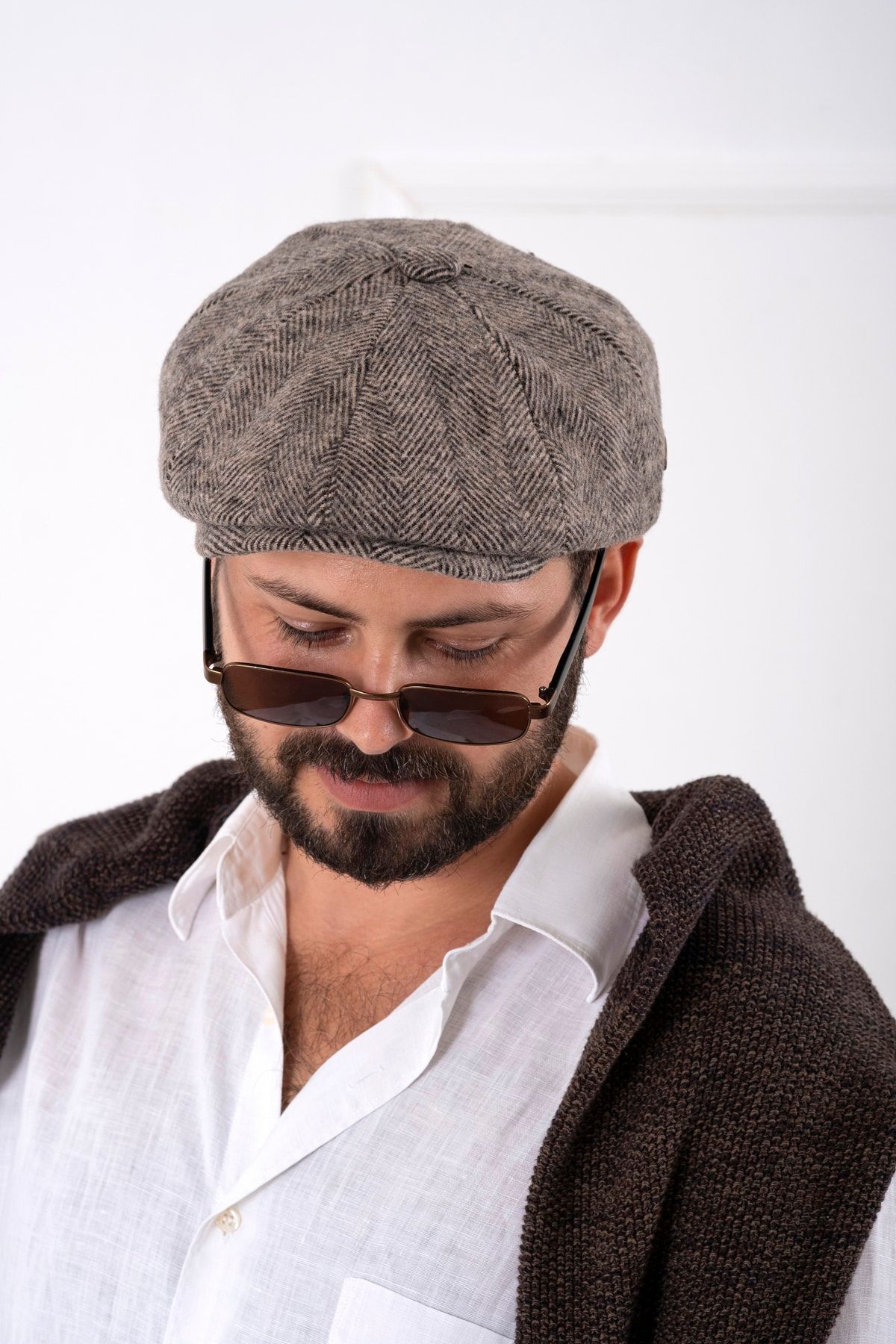 Kışlık Ingiliz Kasket Dökümlü Peaky Blinders Model