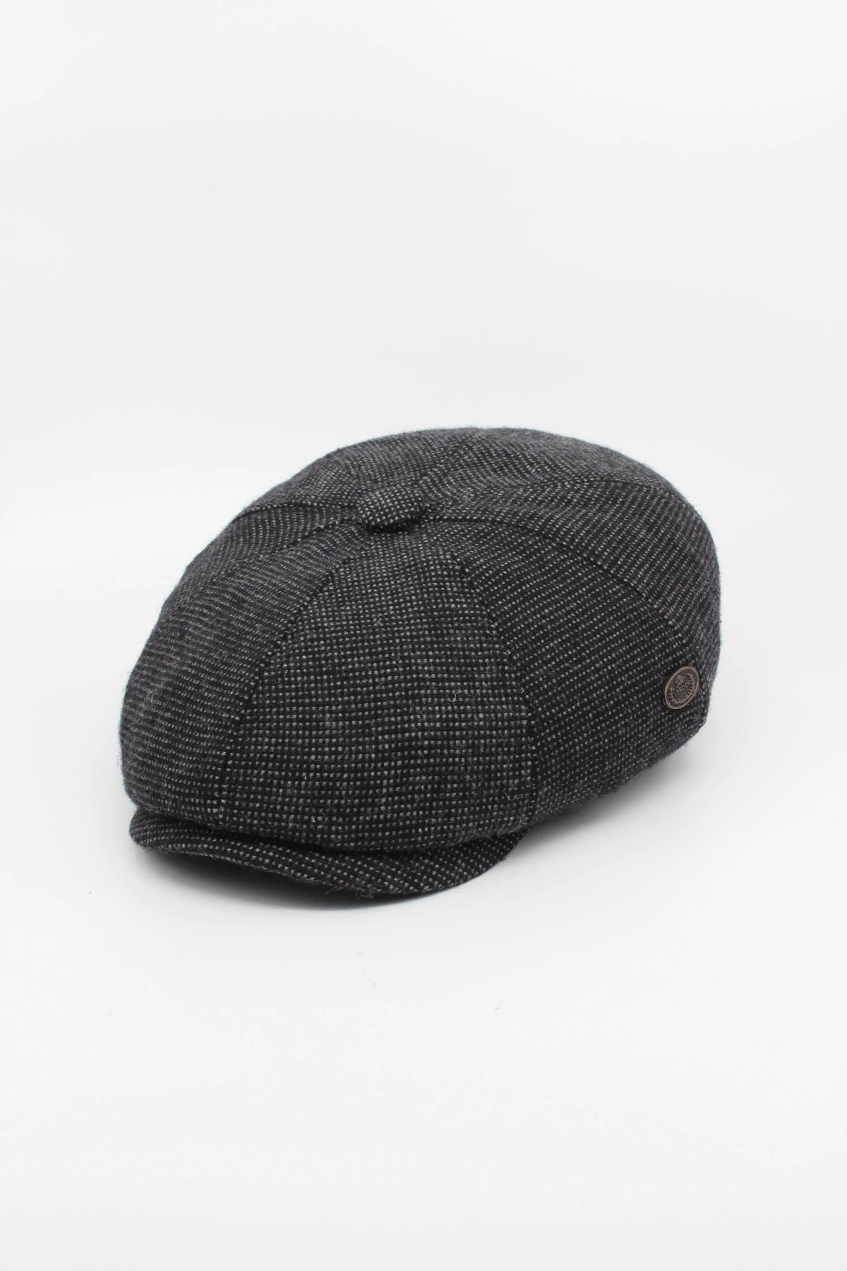 İngiliz Model Kaşe Baretta Kasket Şapka - nokta desen