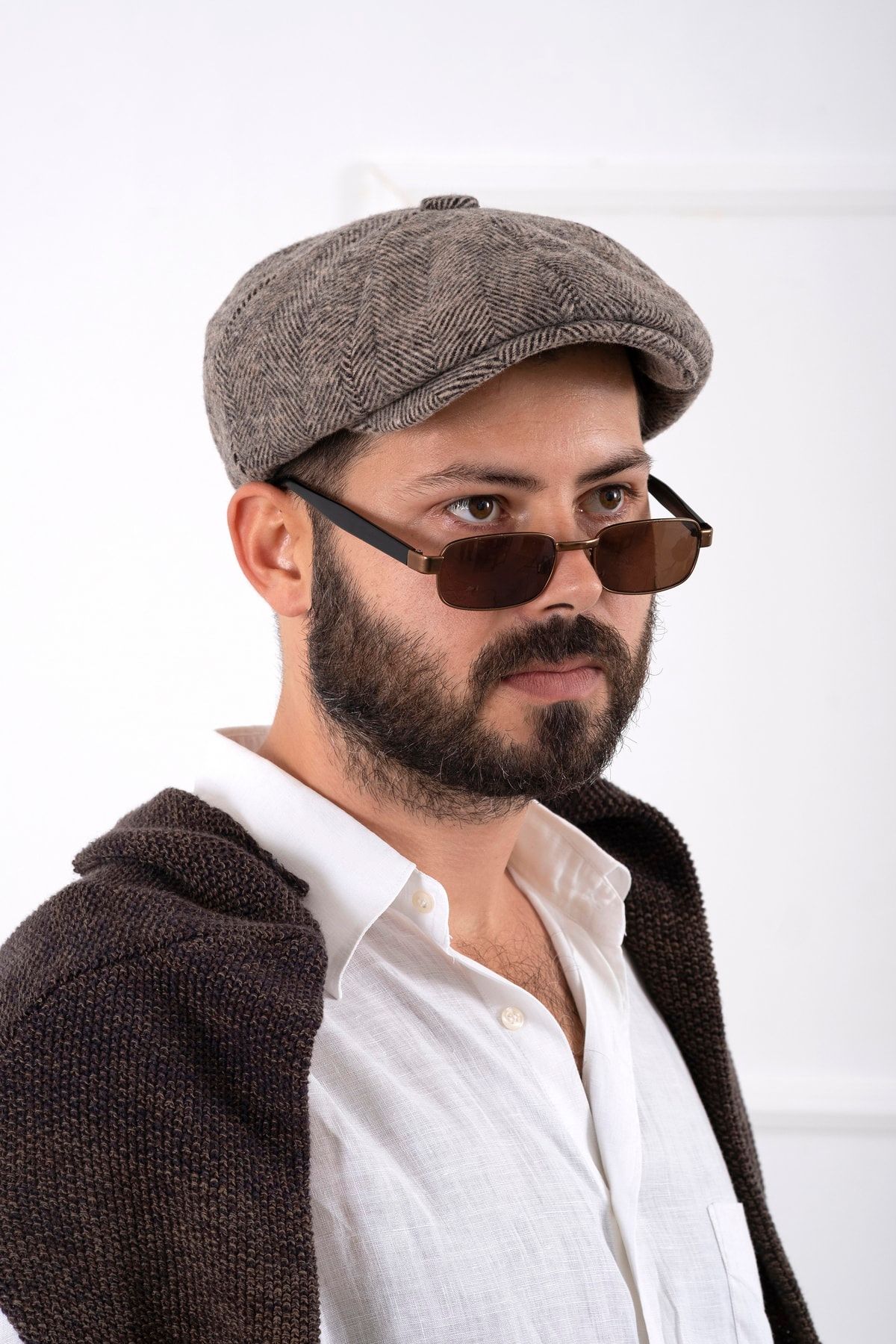 Kışlık Ingiliz Kasket Dökümlü Peaky Blinders Model