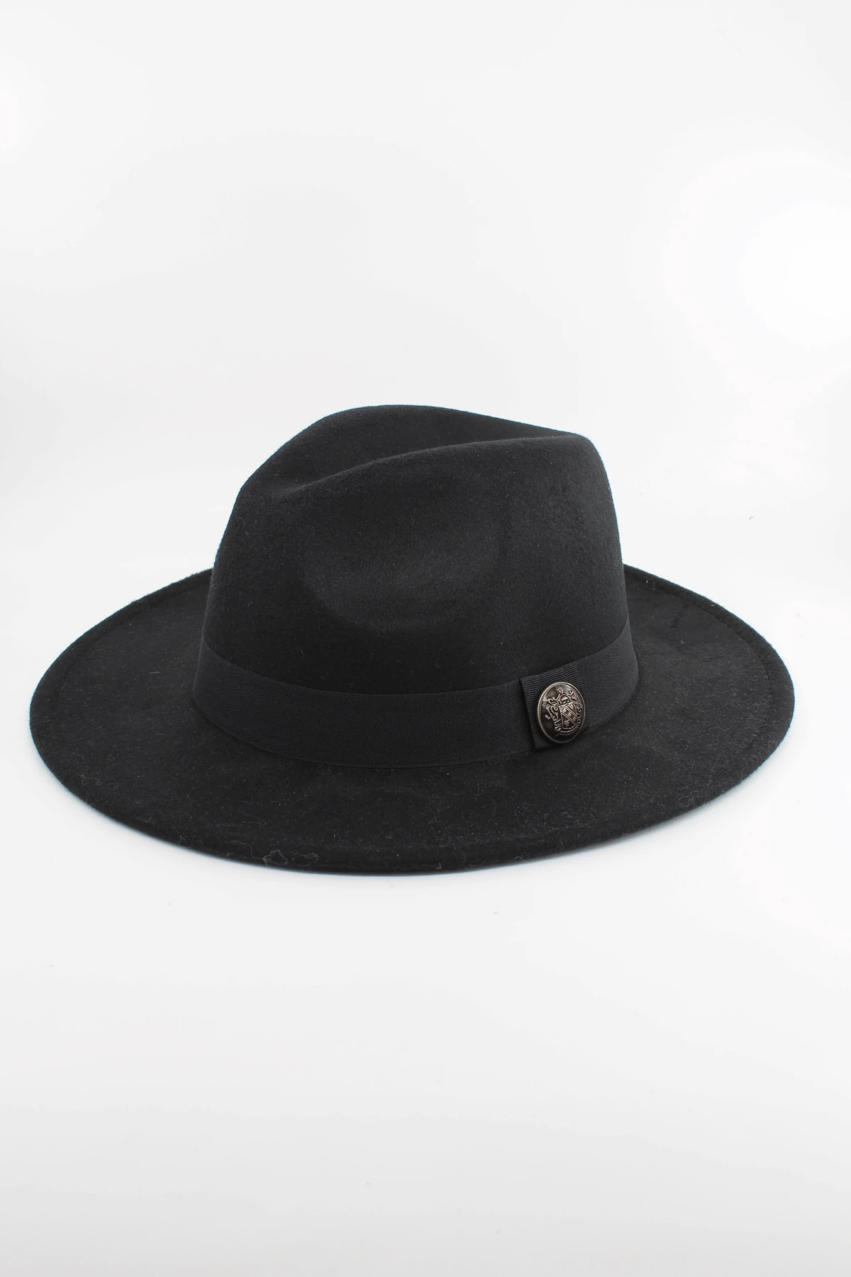 Unisex Panama Fötr Şapka Süet Fedora Şapka 