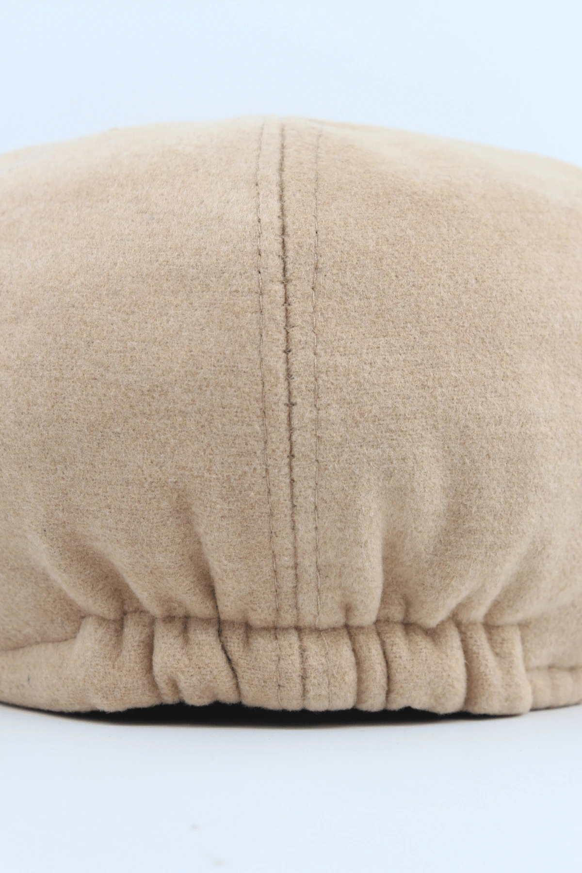 İngiliz Model Kaşe Baretta Kasket Şapka - Açık Krem