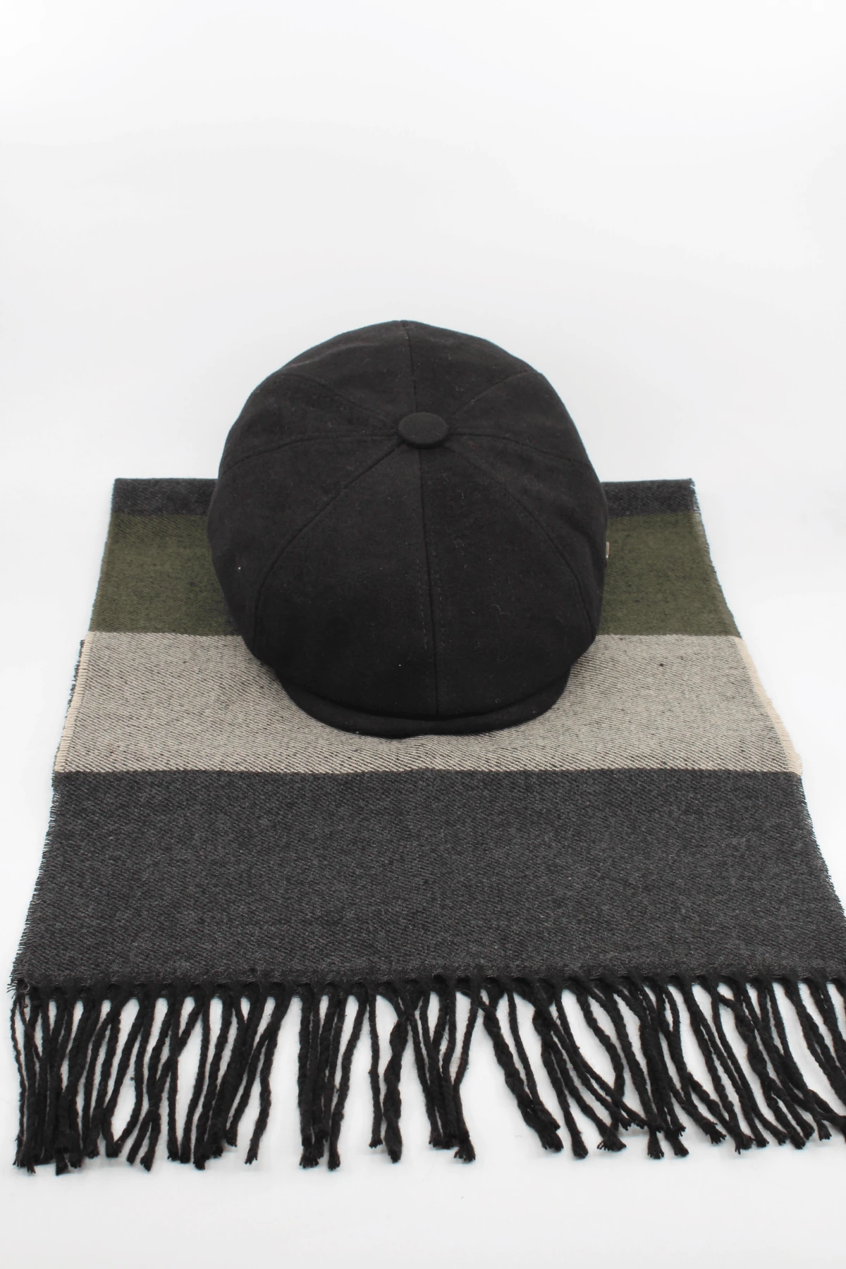 İngiliz Model Kasket & Atkı Kombin