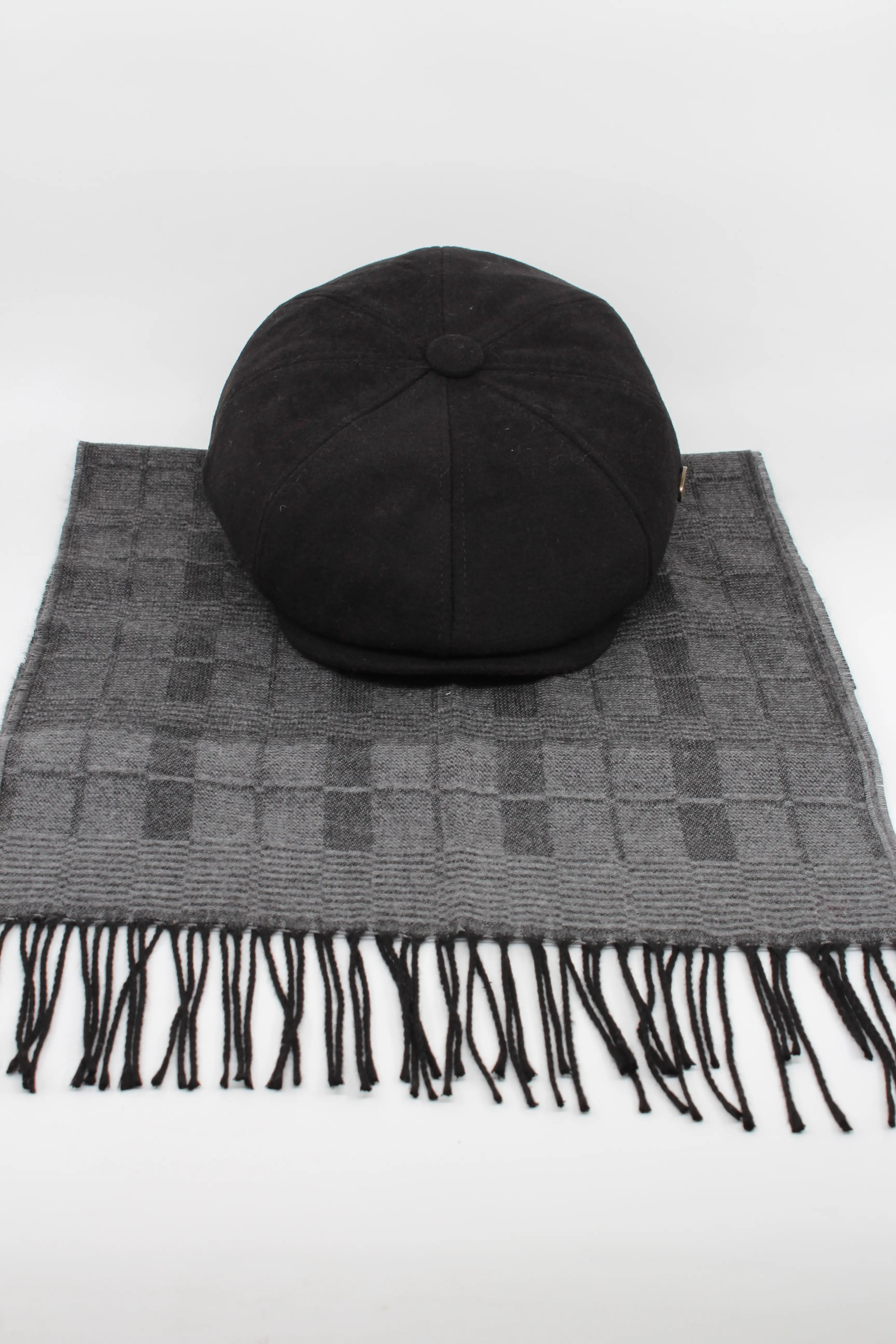 İngiliz Model Kasket & Atkı Kombin