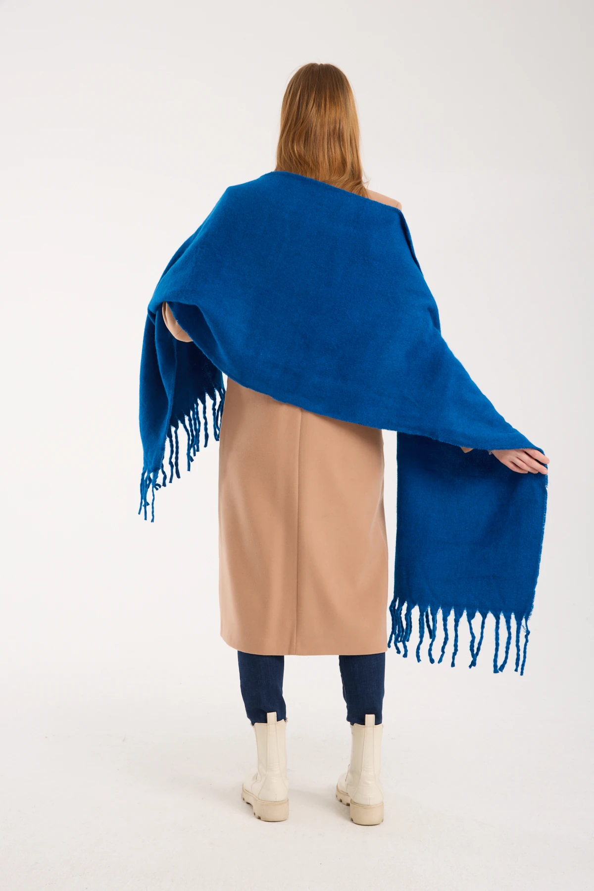 Kadın Yumuşak Dokulu Uzun Şal Atkı  - LACİ