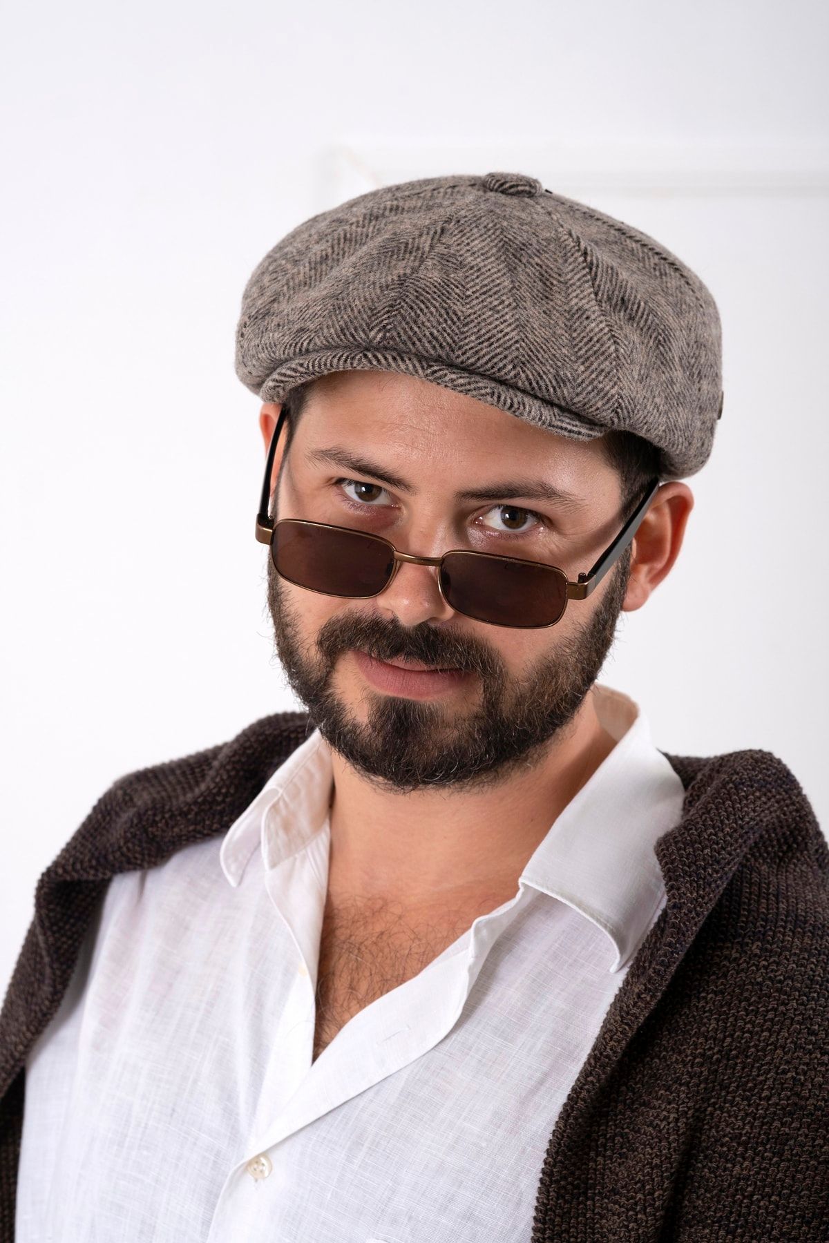 Kışlık Ingiliz Kasket Dökümlü Peaky Blinders Model