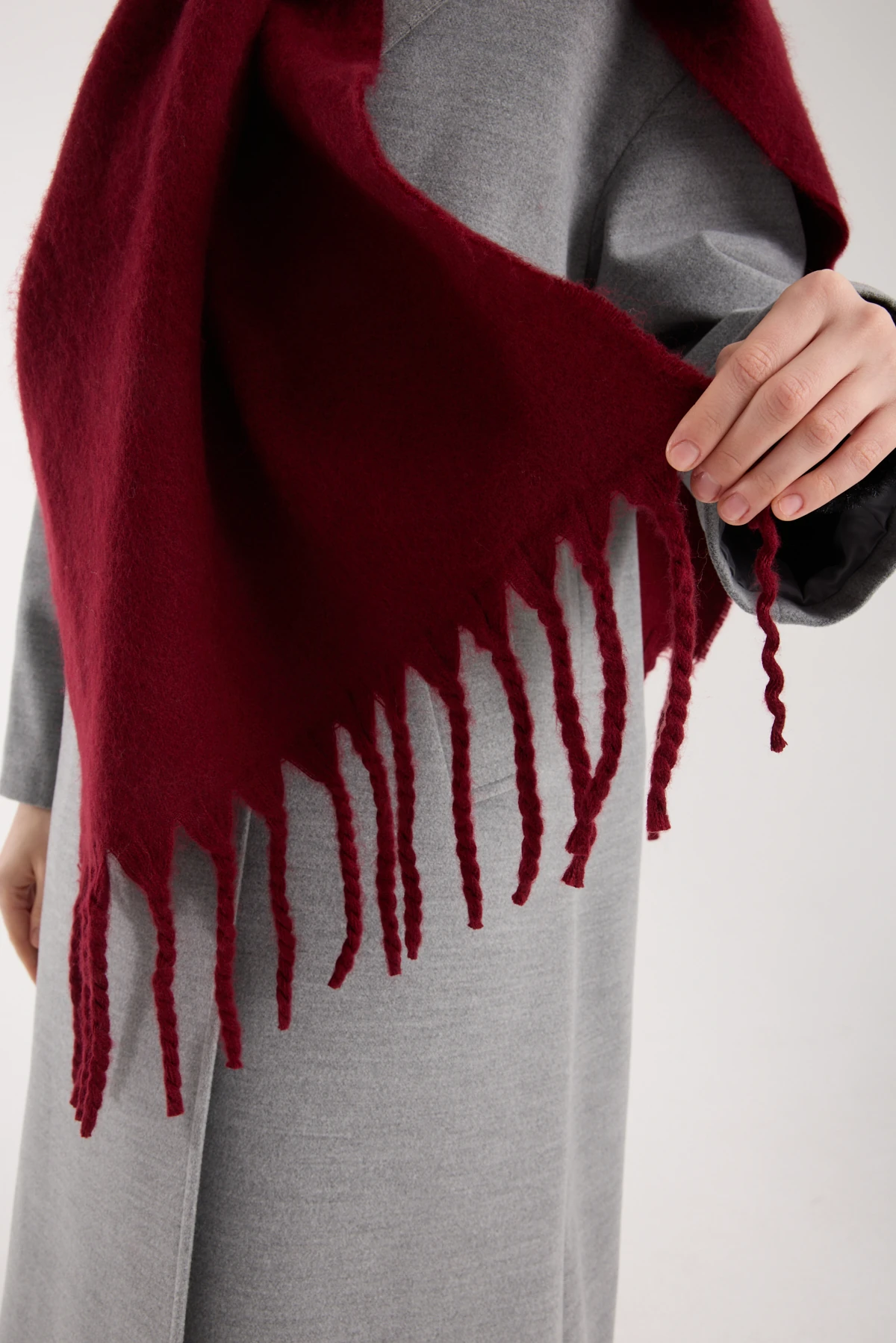 Kadın Yumuşak Dokulu Uzun Şal Atkı 