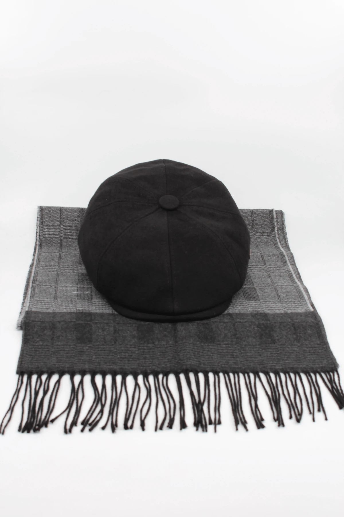 İngiliz Model Kasket & Atkı Kombin