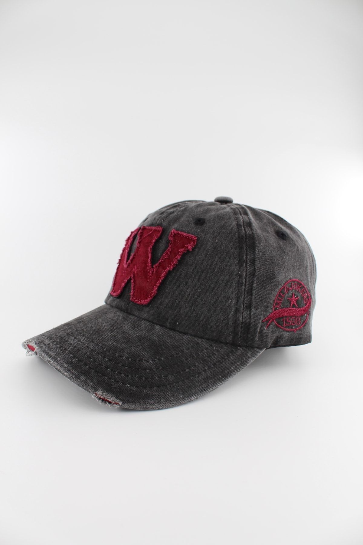 Ithal W Nakışlı Eskitme Şapka Unisex Cap