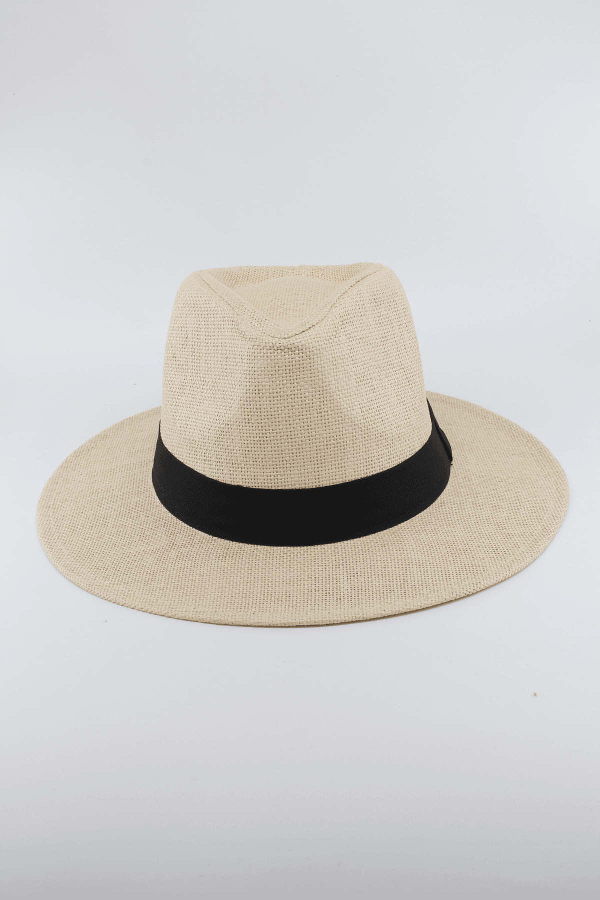 Panama Model Unisex Hasır Şapka - krem