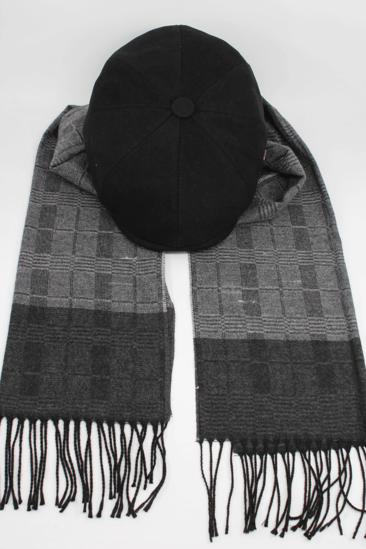 İngiliz Model Kasket & Atkı Kombin