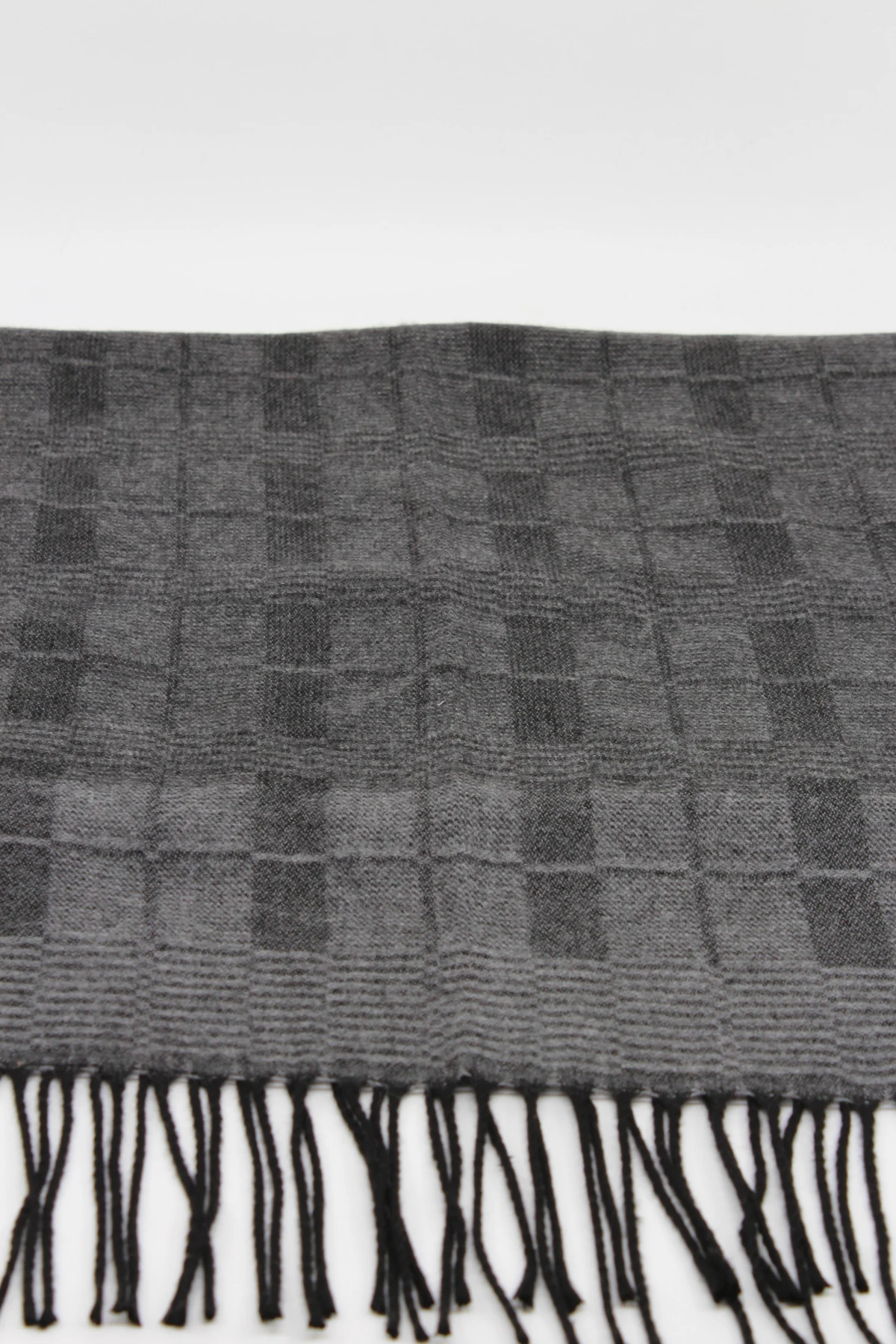 Erkek Atkı - siyah desenli