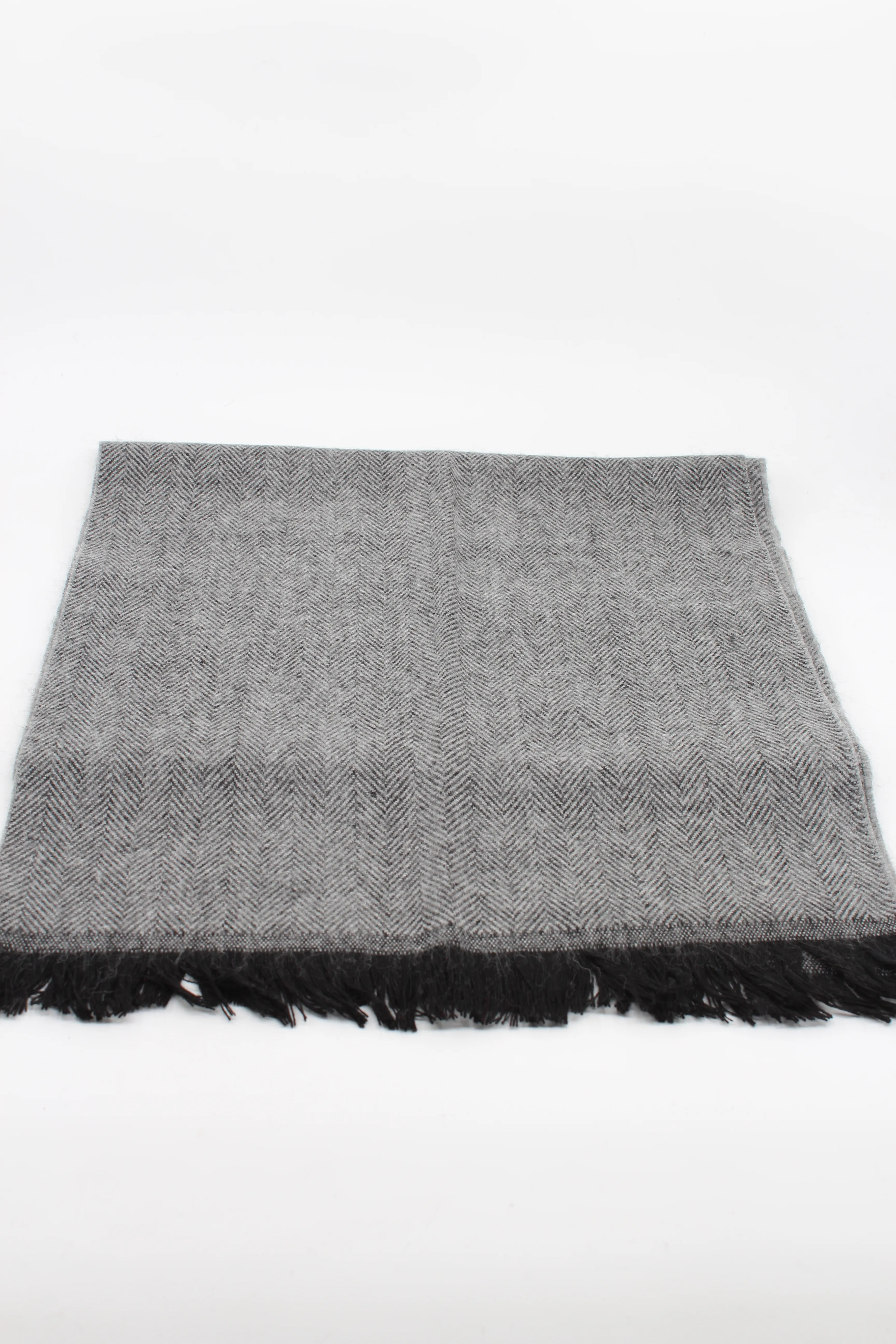 Erkek Atkı - balıksırtı gri