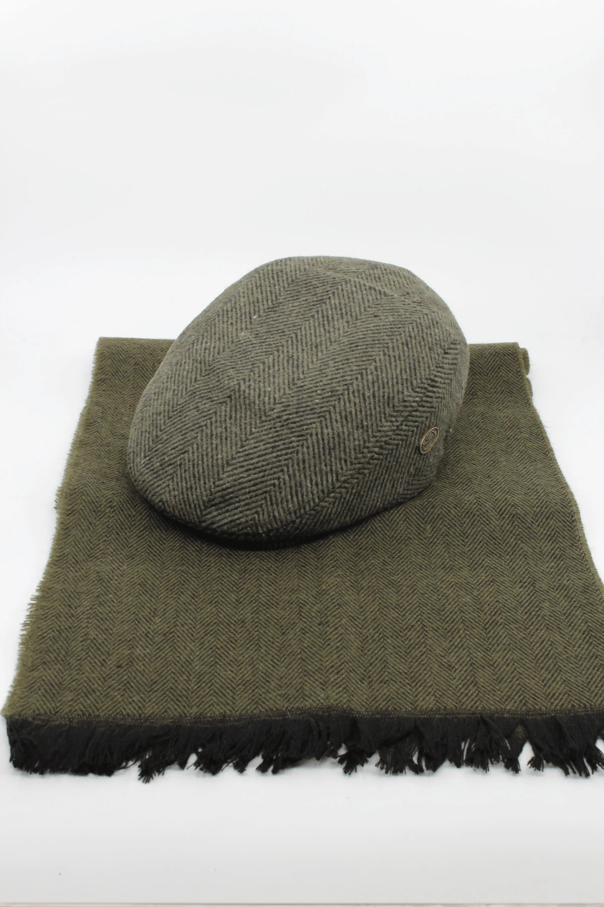 London Kasket Atkı Set HAKİ Balık Sırtı