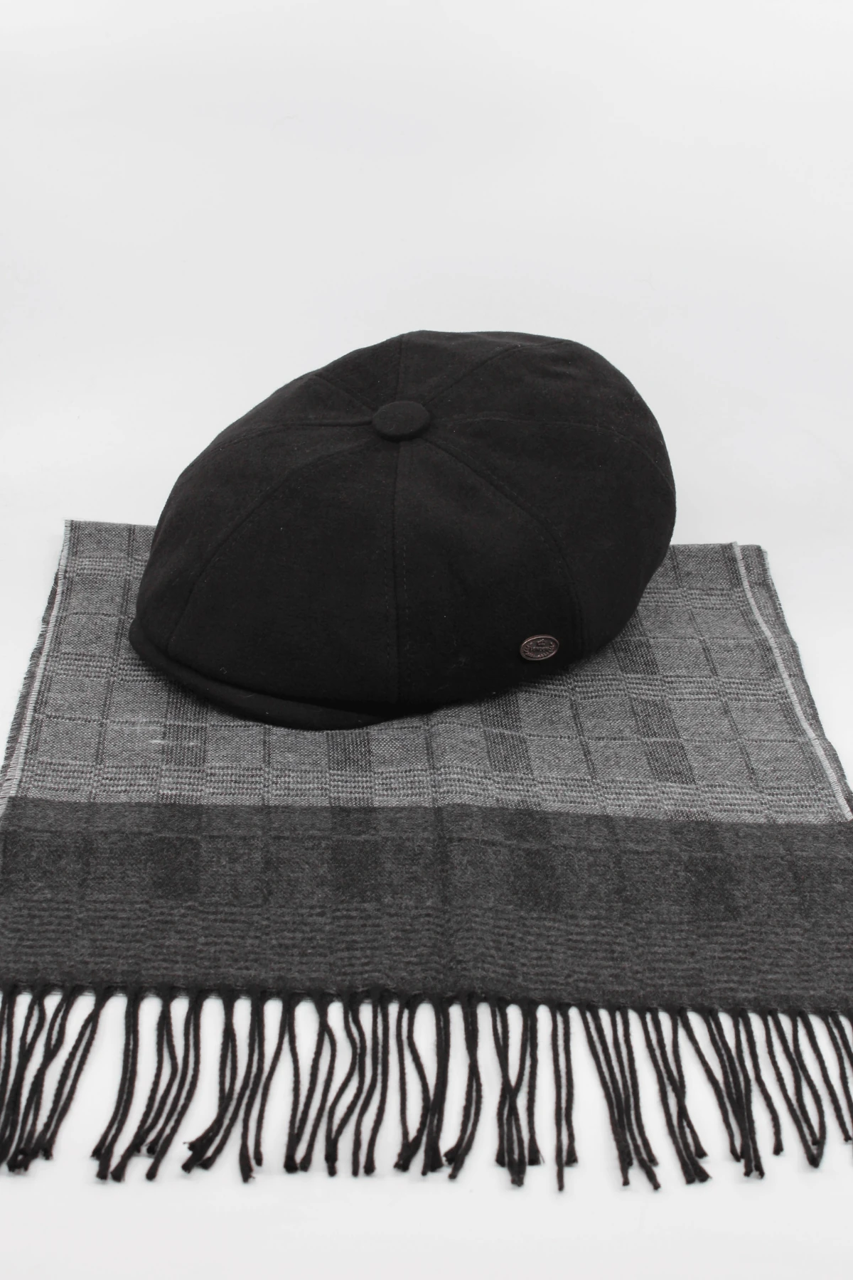 İngiliz Model Kasket & Atkı Kombin