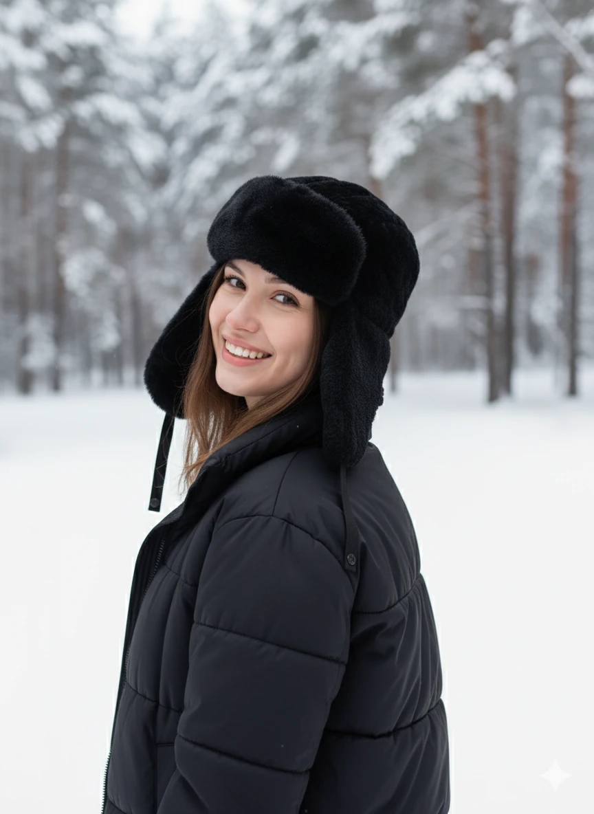 Kadın Peluş Pilot Şapka – Soğuk Havalarda Sıcak ve Şık Koruma | Kışlık Şapka