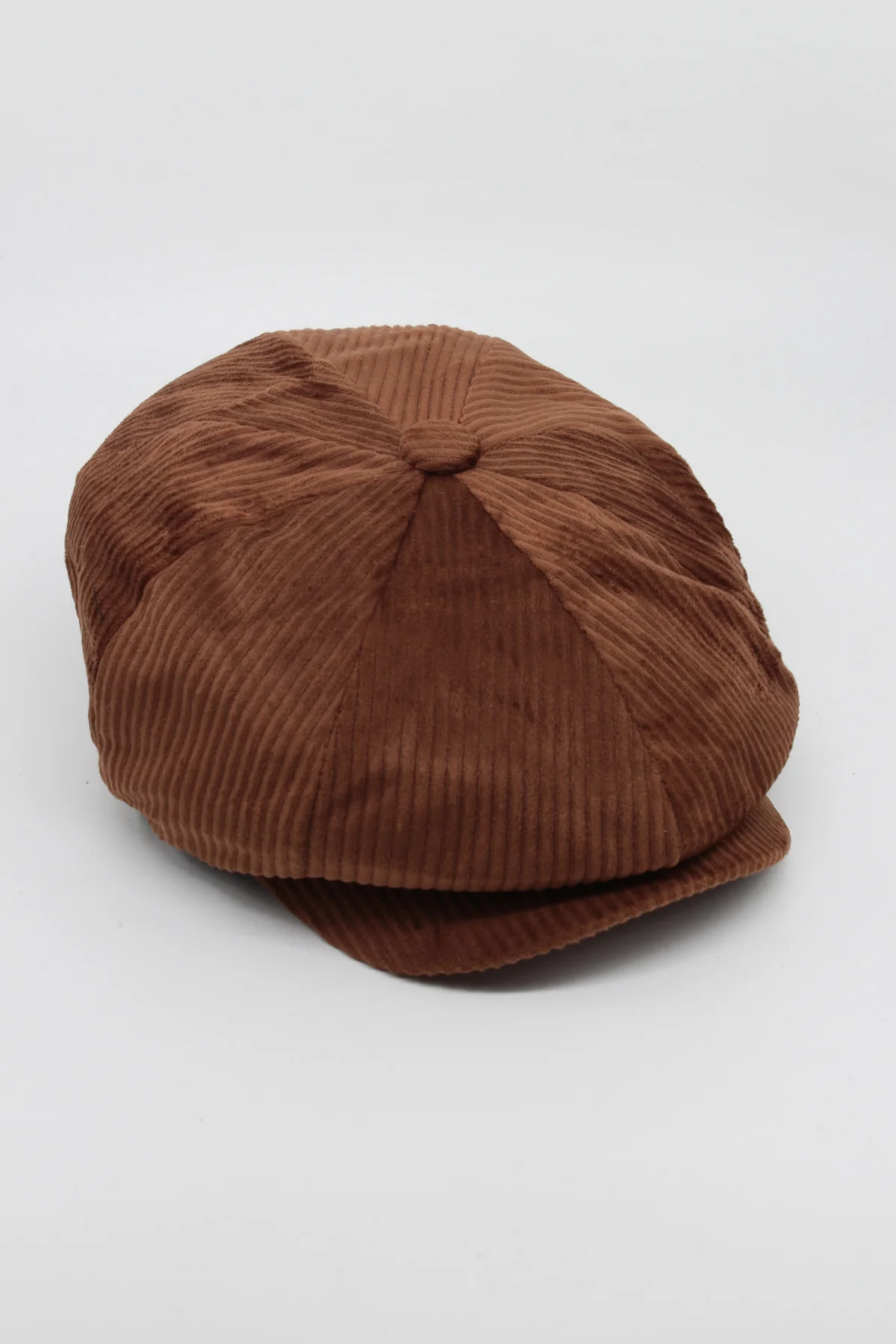 Unisex Fitilli Kadife 8 Köşeli İngiliz Kasket