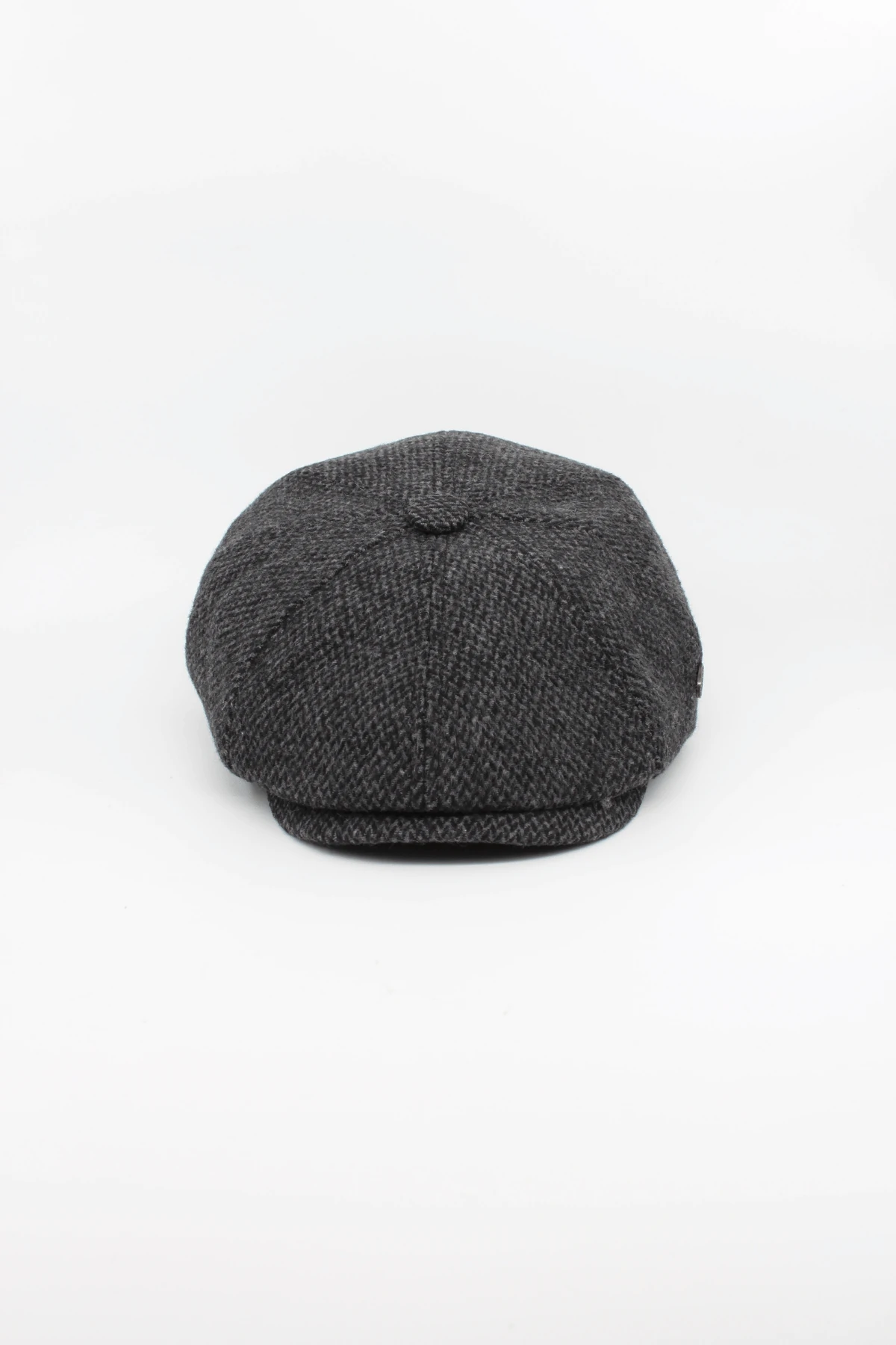 İngiliz Model Kaşe Baretta Kasket Şapka - antrasit zigzag