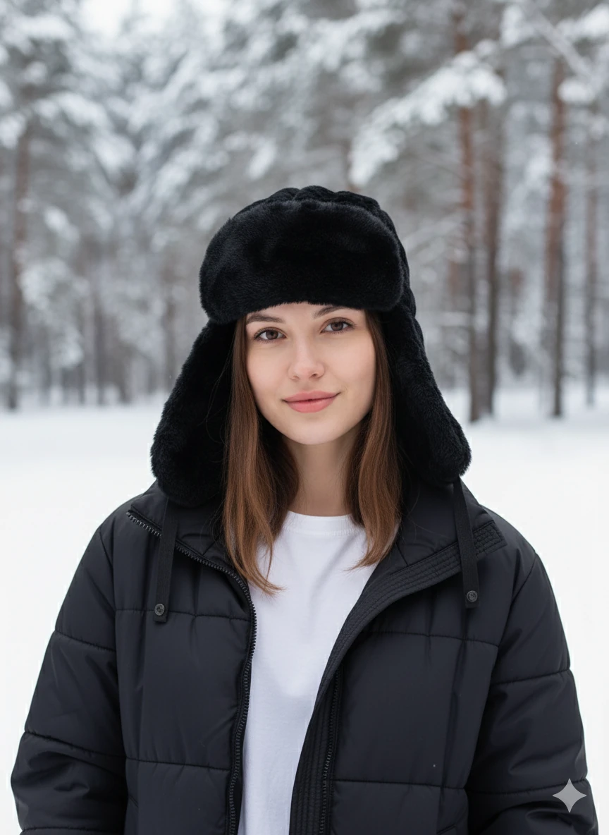Kadın Peluş Pilot Şapka – Soğuk Havalarda Sıcak ve Şık Koruma | Kışlık Şapka