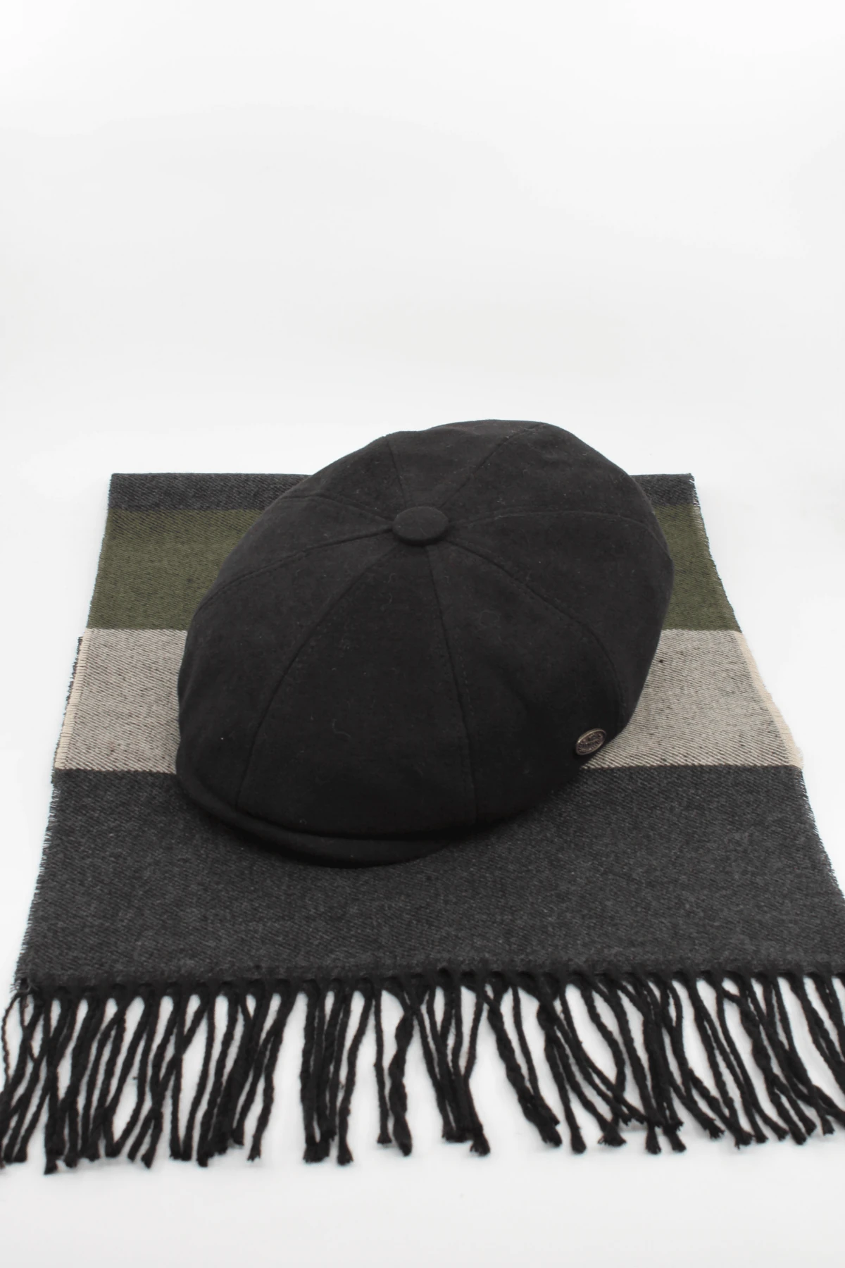 İngiliz Model Kasket & Atkı Kombin