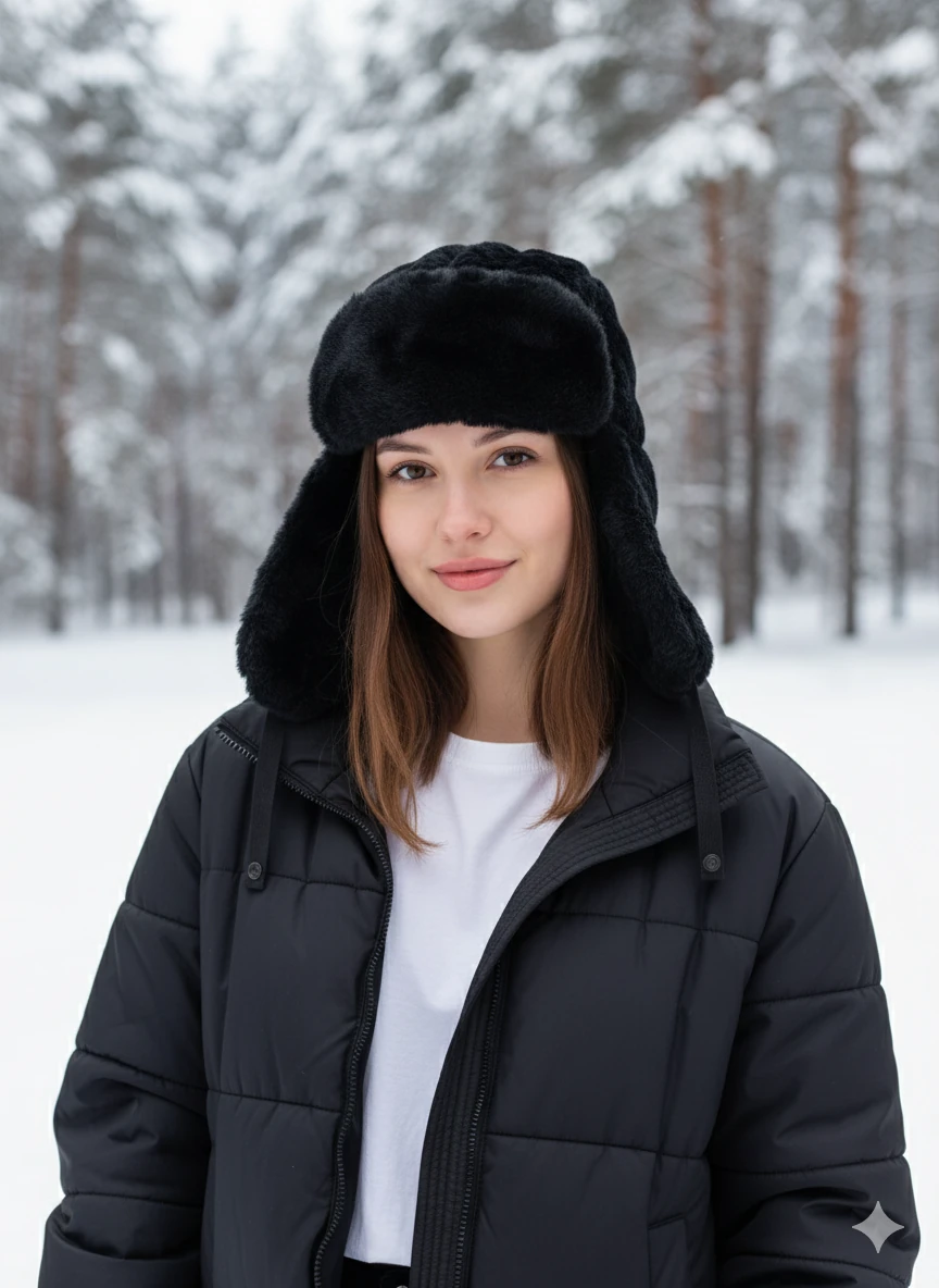Kadın Peluş Pilot Şapka – Soğuk Havalarda Sıcak ve Şık Koruma | Kışlık Şapka