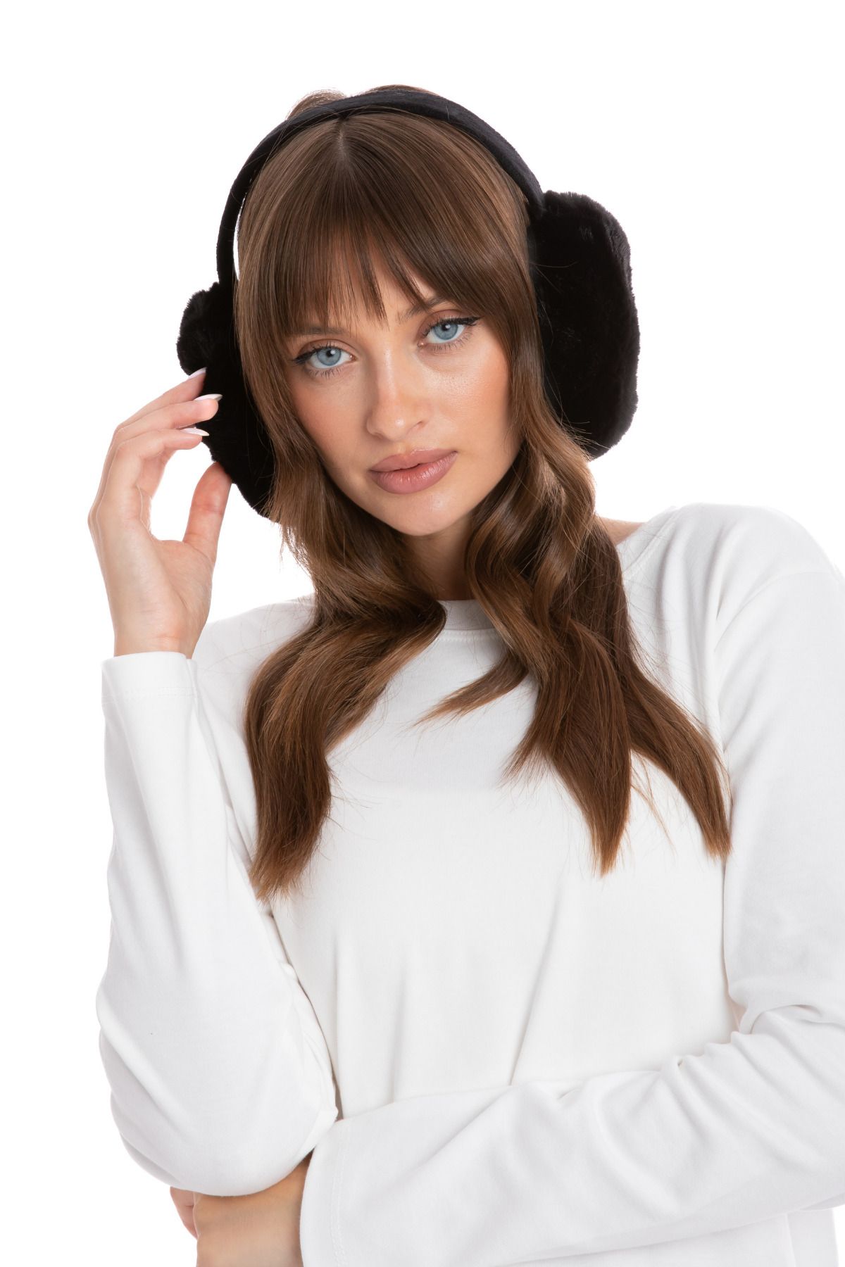 Peluş Kulaklık Katlanır Model ( VİDEOLU ÜRÜN ) - SİYAH