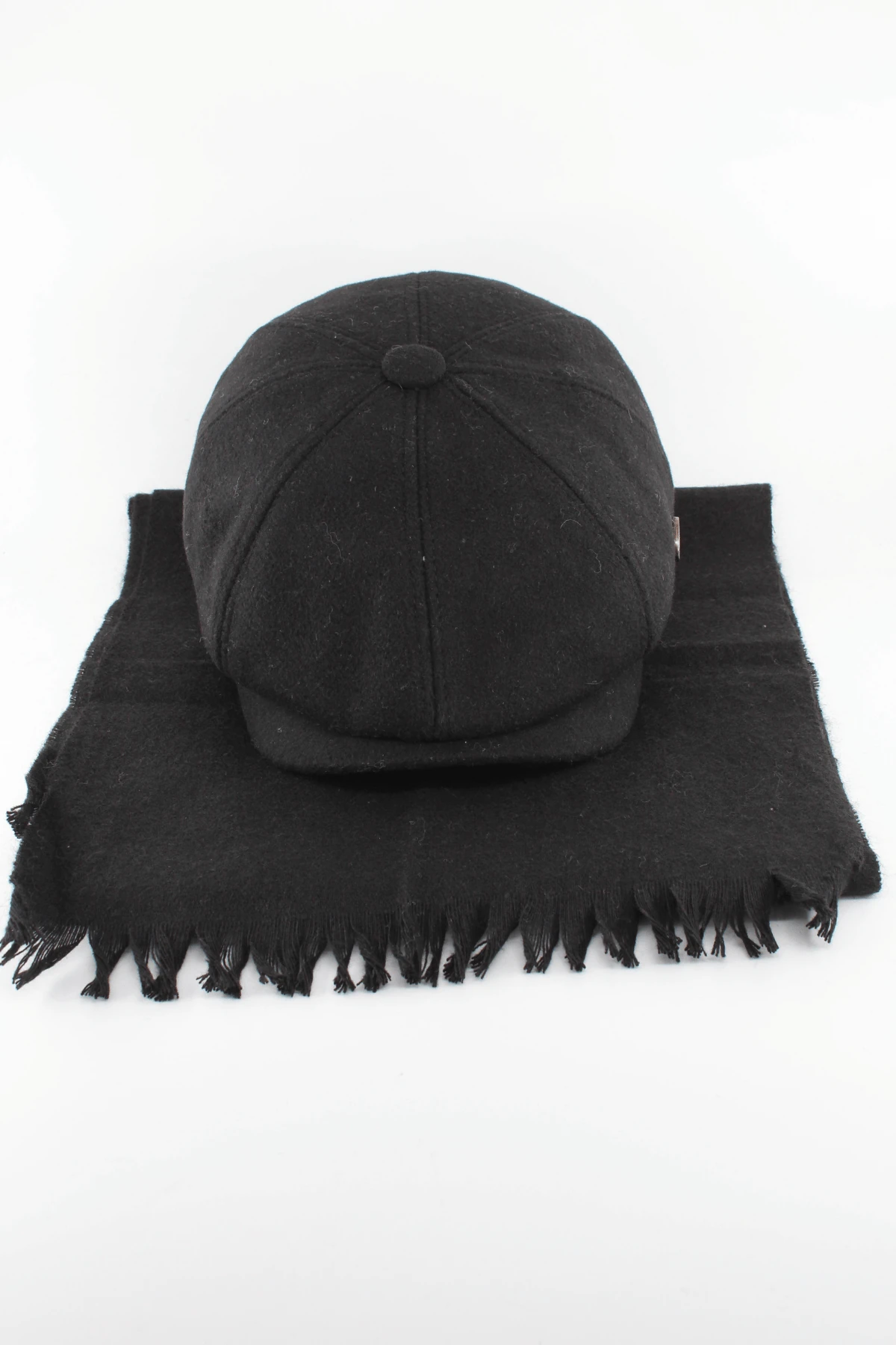 Atkı Kasket Kombin Siyah Atkı - Siyah