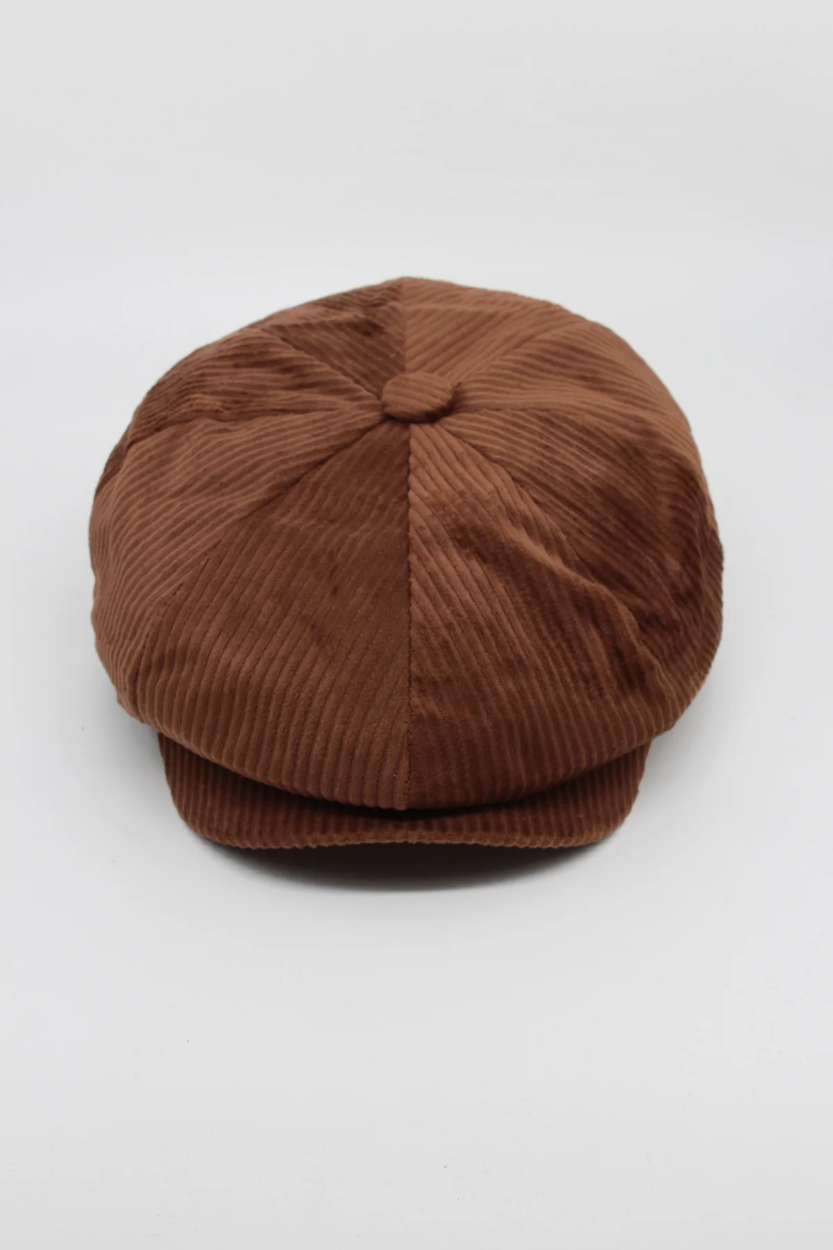 Unisex Fitilli Kadife 8 Köşeli İngiliz Kasket