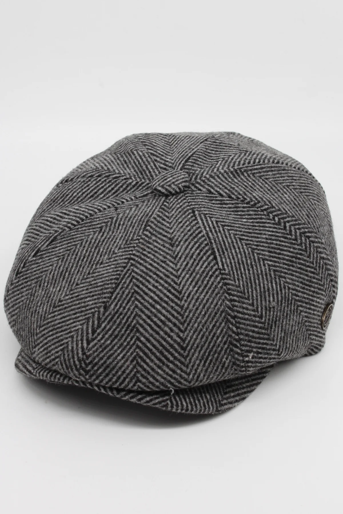 İngiliz Tarzı 8 Parça Balıksırtı Erkek Kasket - Peaky Blinders Model