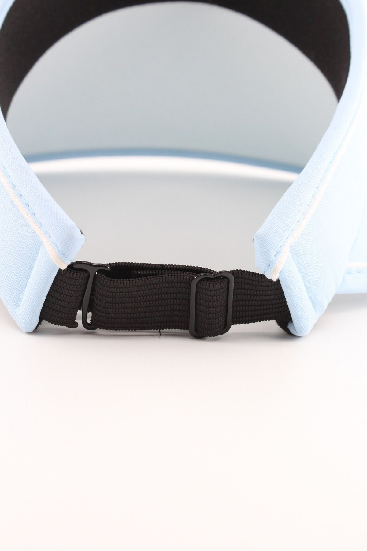 Unisex Uv Koruyucu Vizör Şapka (Beden Ayarlı)Siperlik Tenis Şapka - AÇIK MAVİ