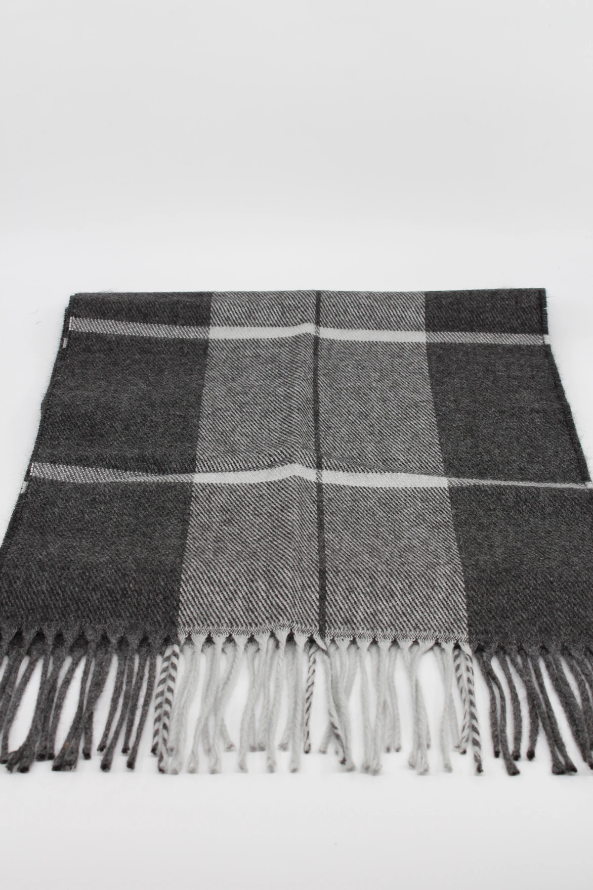 8 Parça İngiliz Kasket & Gri Ekose Atkı Kombin Seti