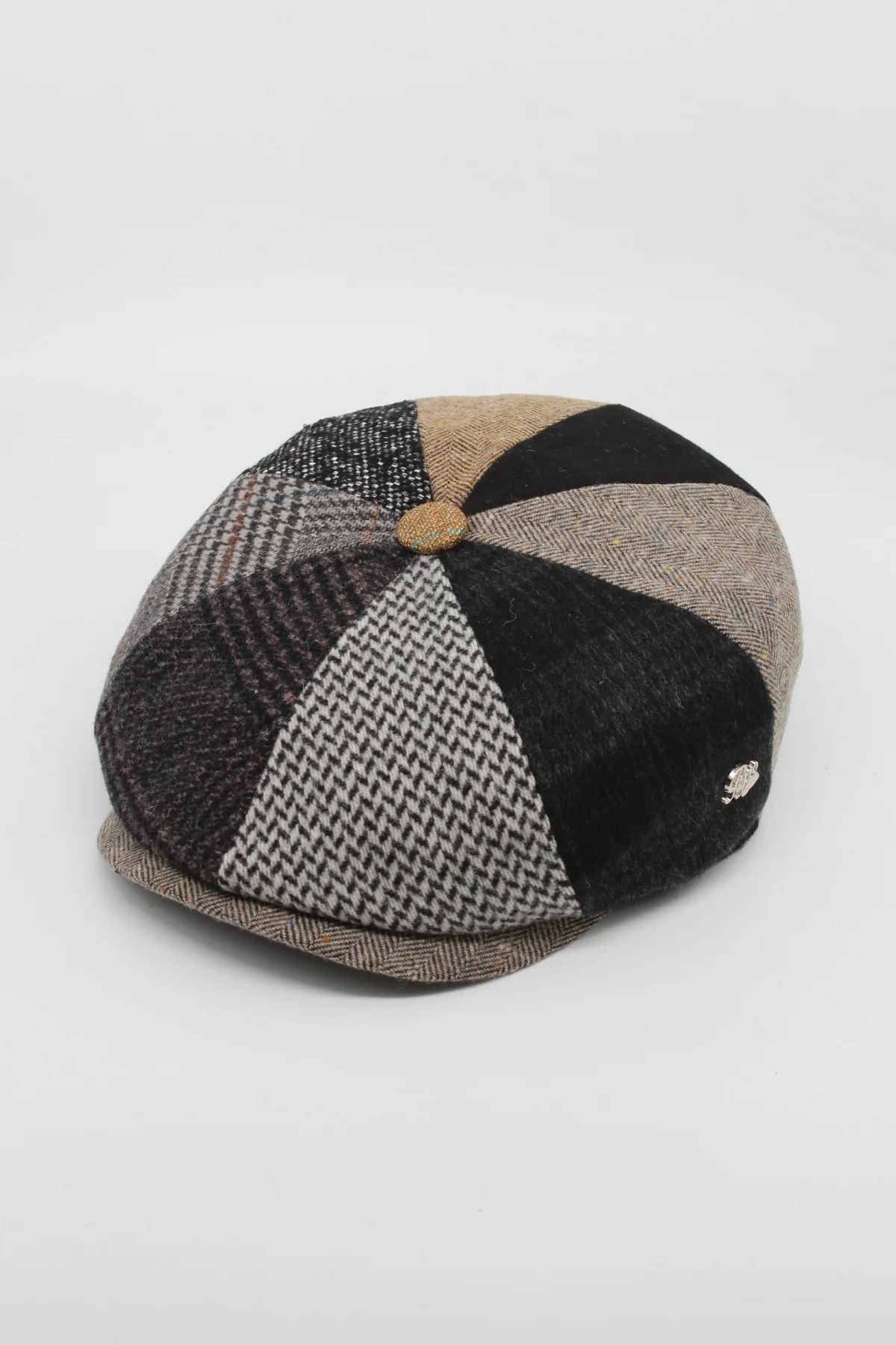 Erkek Patchwork 8 Parçalı Kasket - Peaky Blinders Tarzı Tüvit Şapka