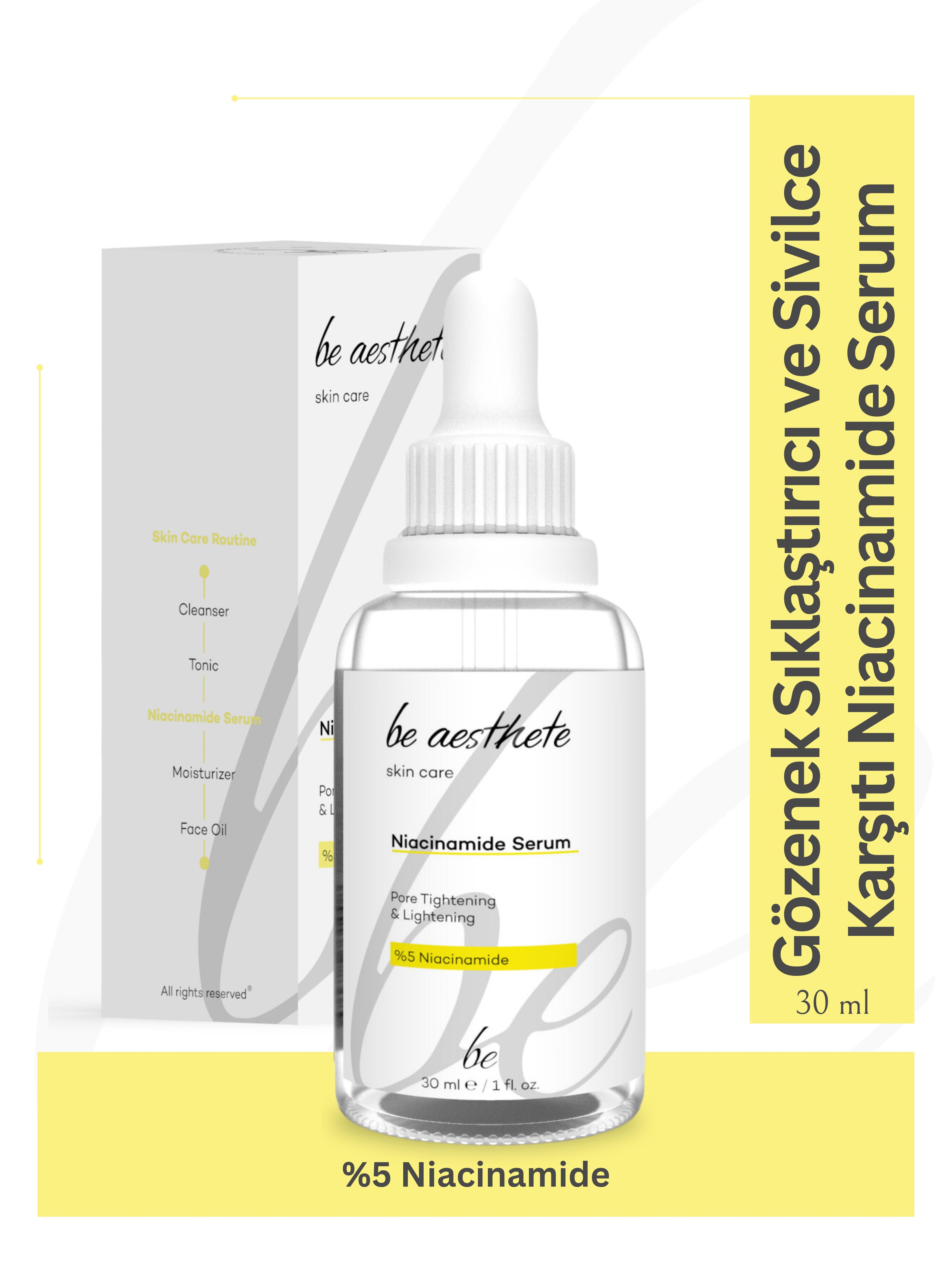 Gözenek Sıklaştırıcı ve Sivilce Karşıtı Niacinamide Serum (%5 Niacinamide) main variant image