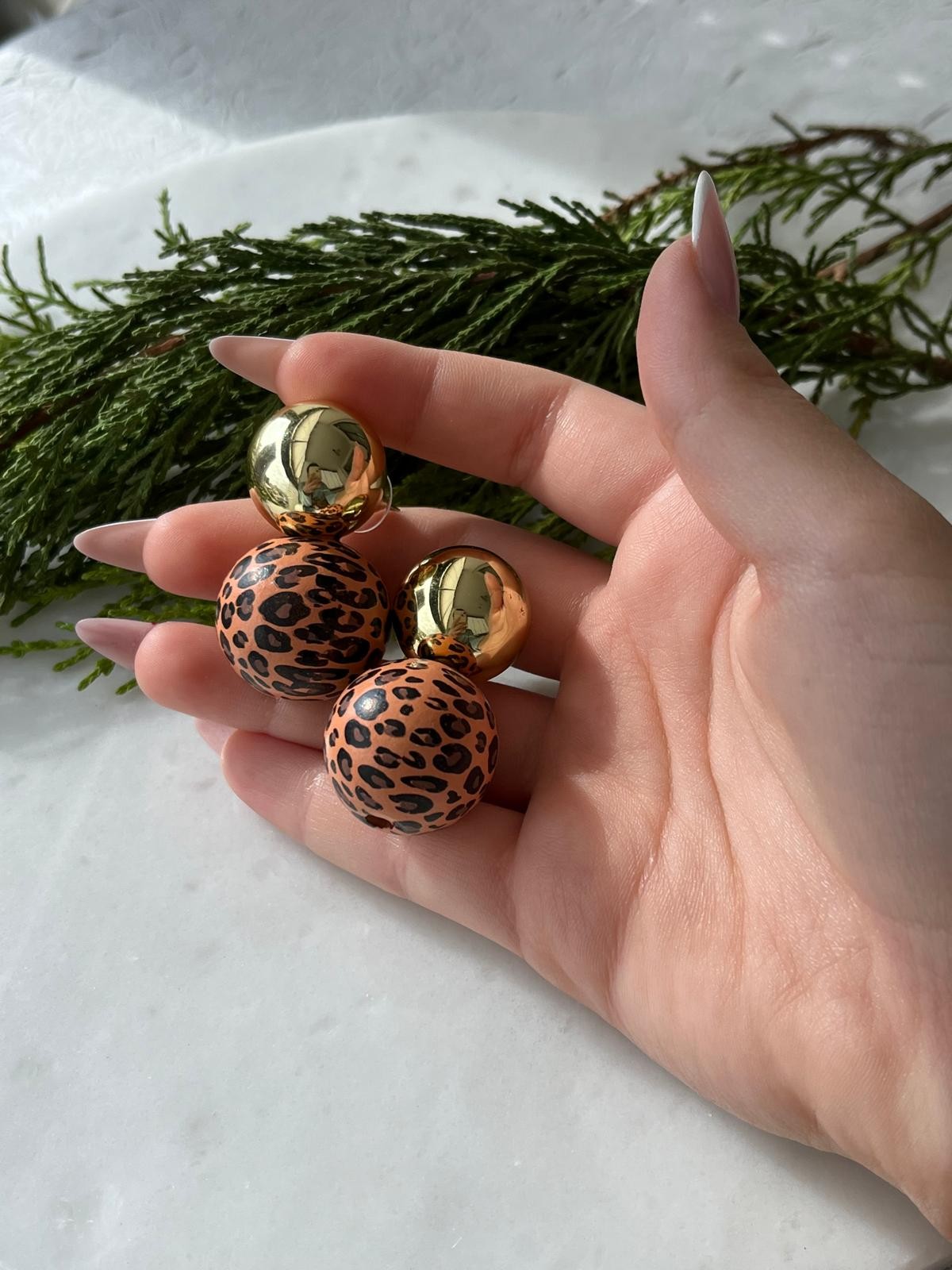 Top Leopar Küpe
