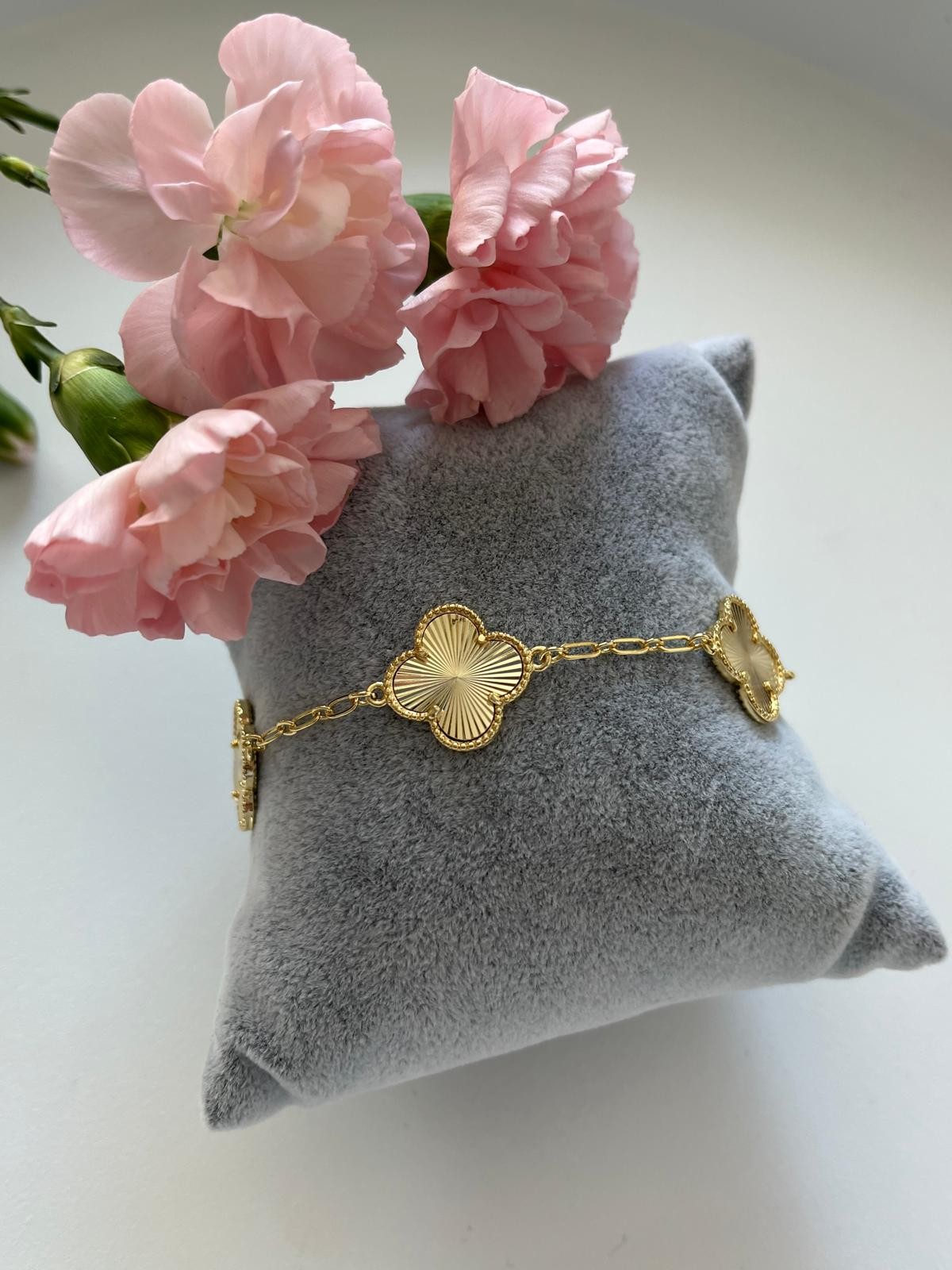Özel Seri 14K Yoncalı Bileklik