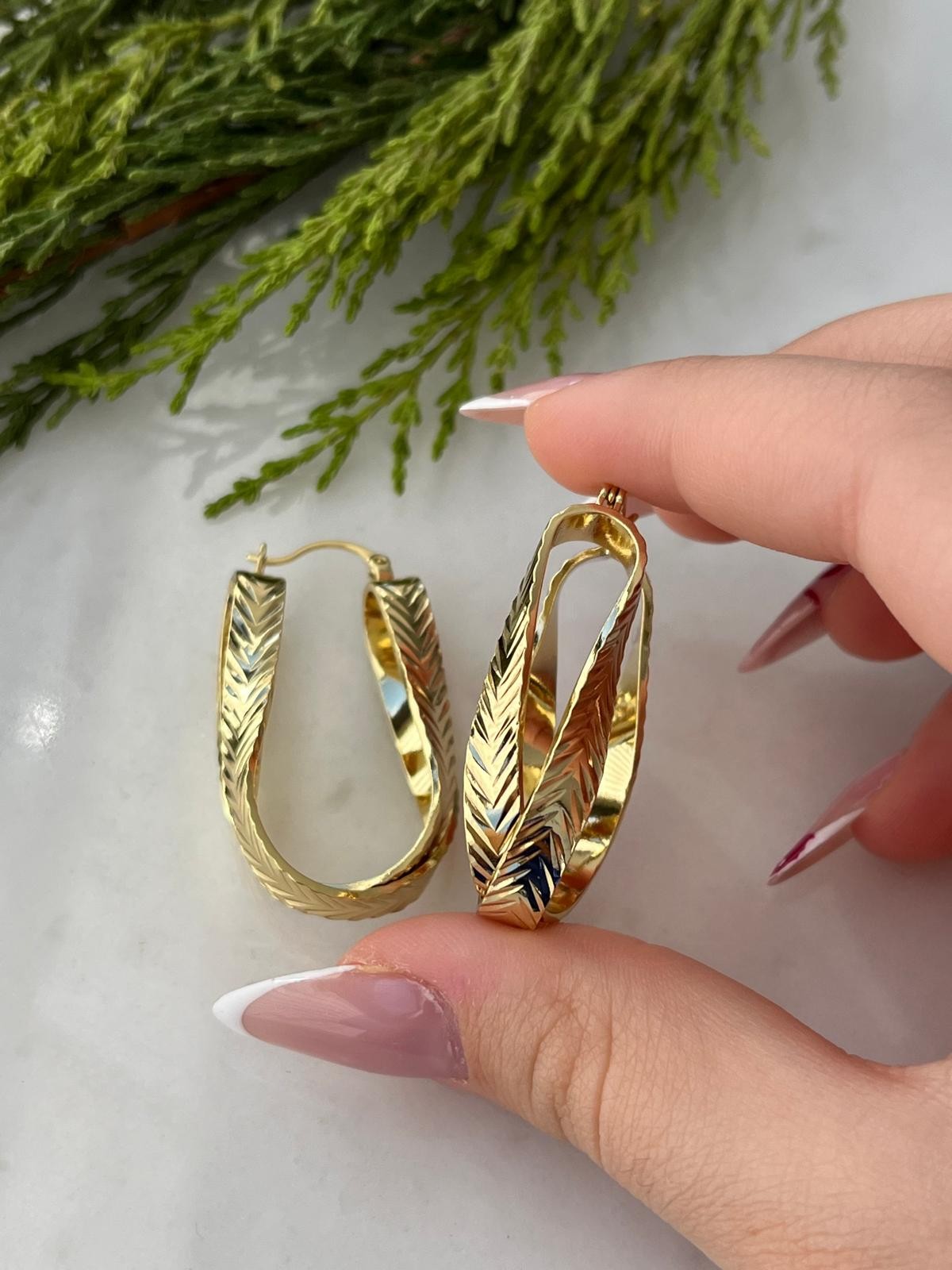 Vip 14K Antik Hasır Model Küpe