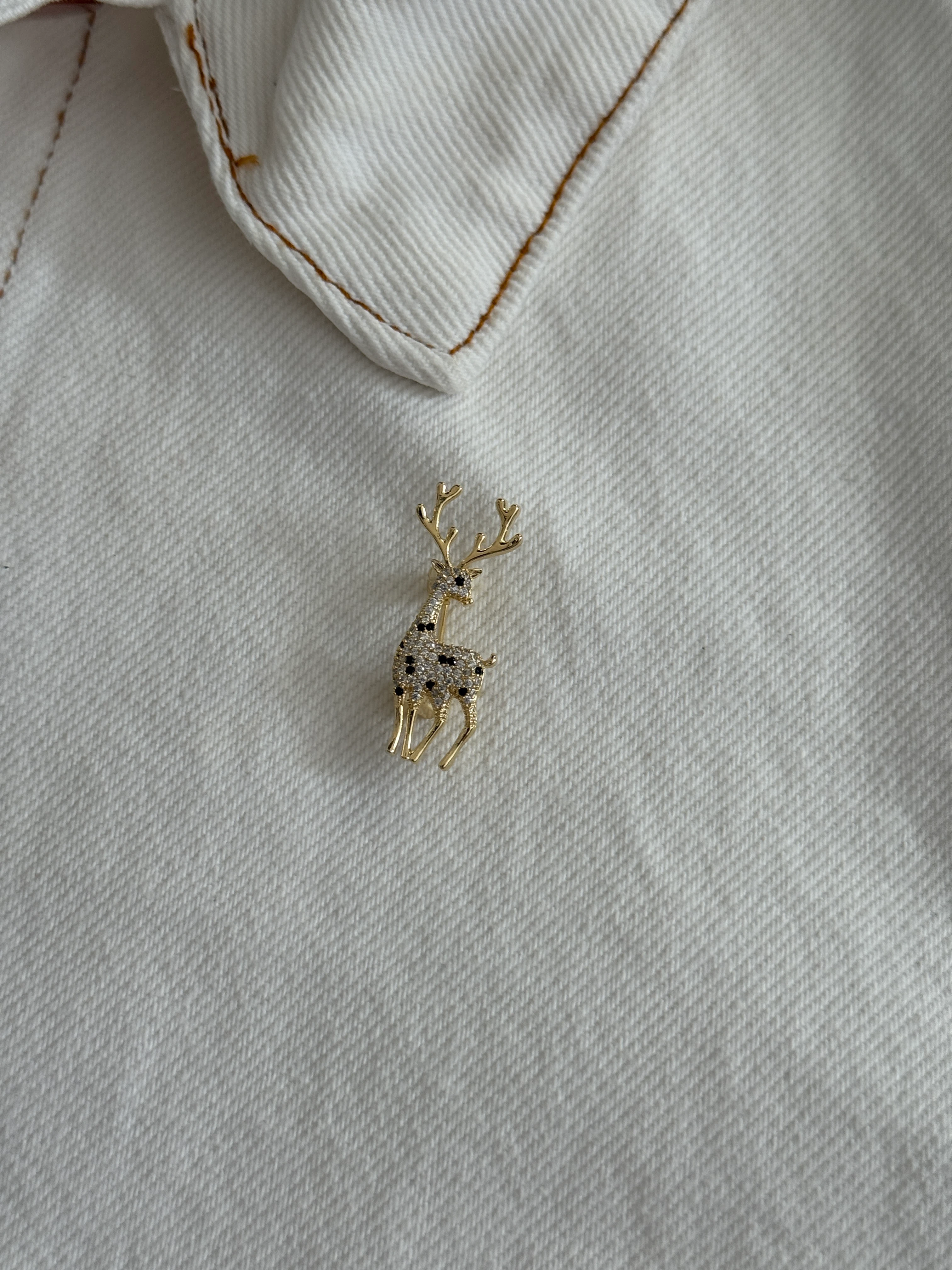 Dore Minimal Geyik Broş 