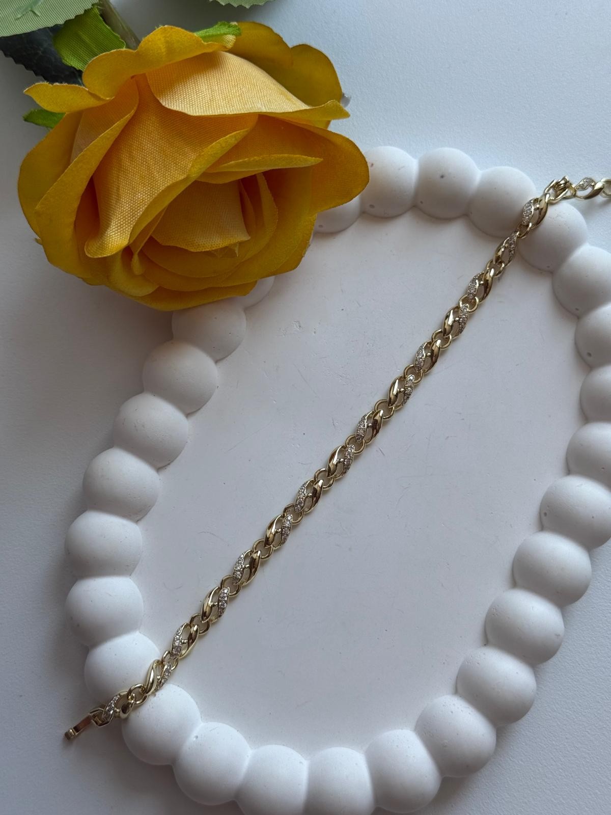 Vip 14K Taşlı S Model Bileklik