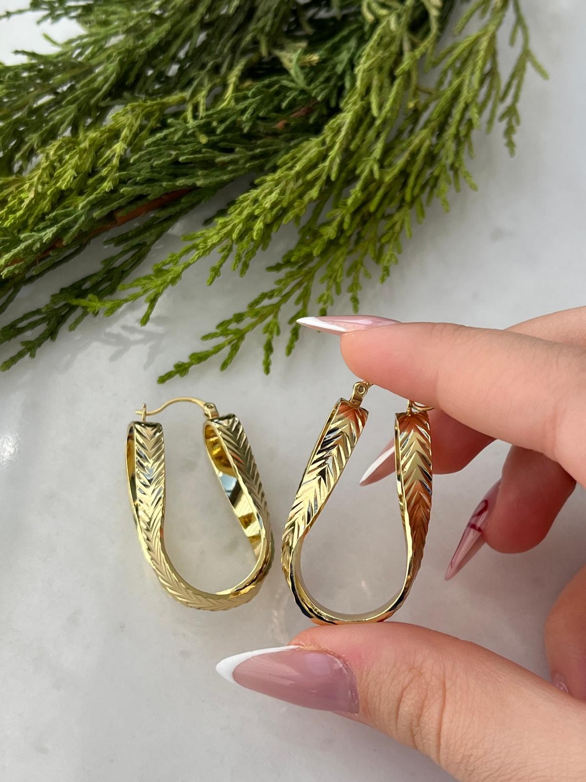 Vip 14K Antik Hasır Model Küpe