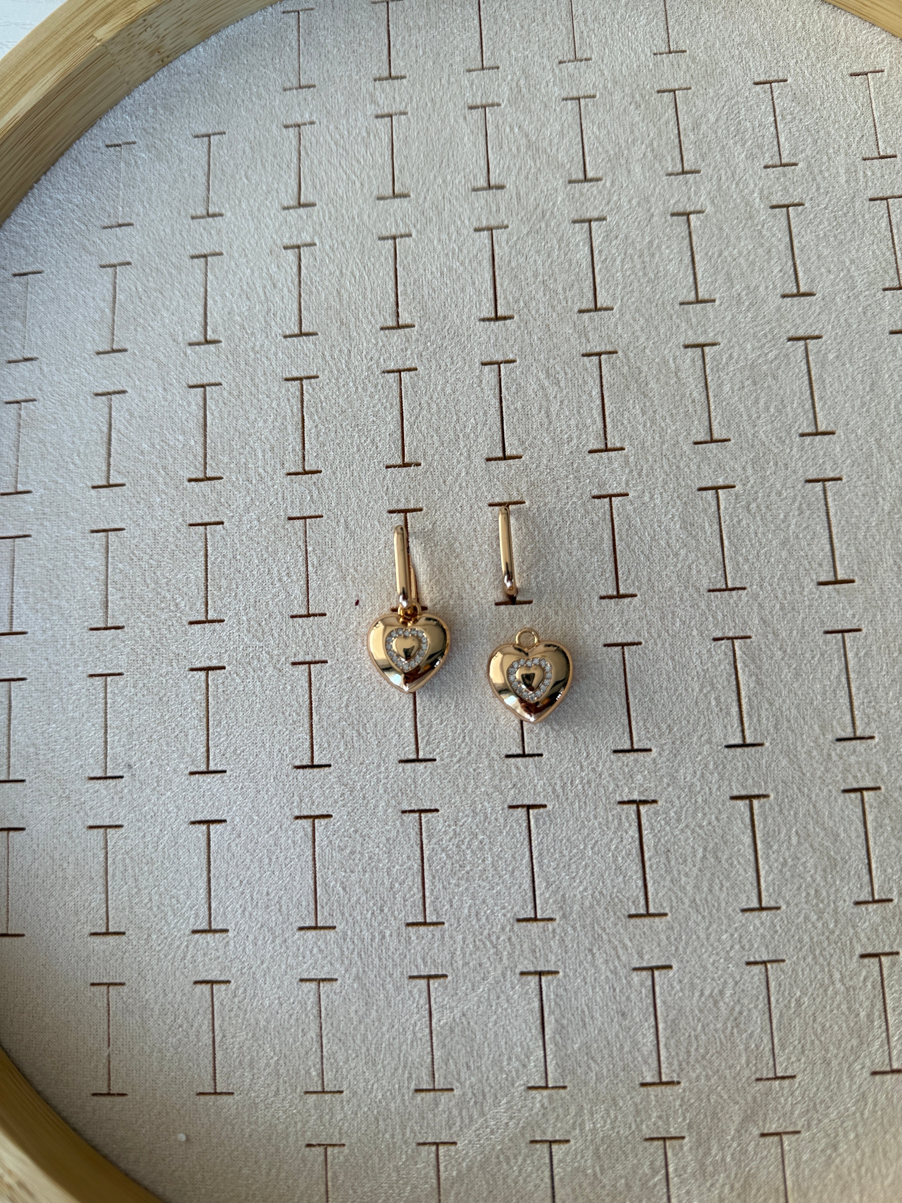 Vip 18k Zirkon Taşlı Kalp Figürlü Kolye