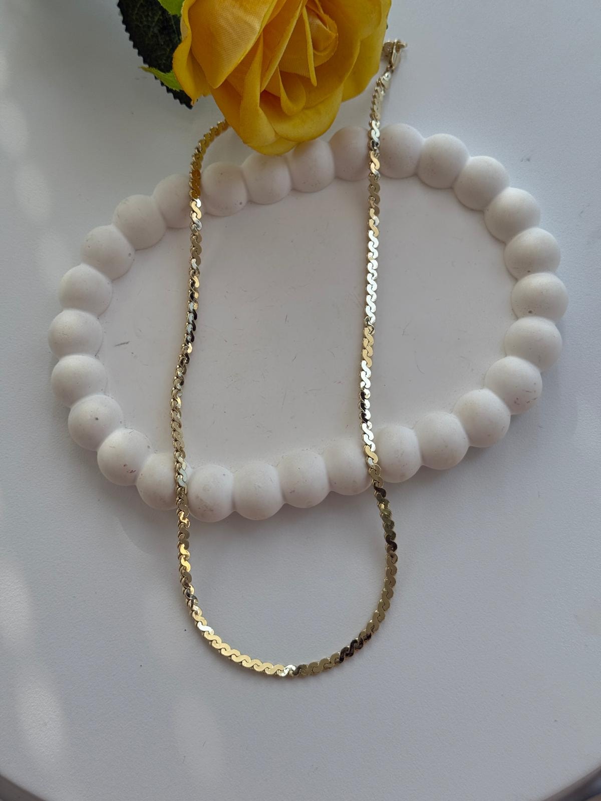 Vip 14k Örgü Model Kolye (50cm)