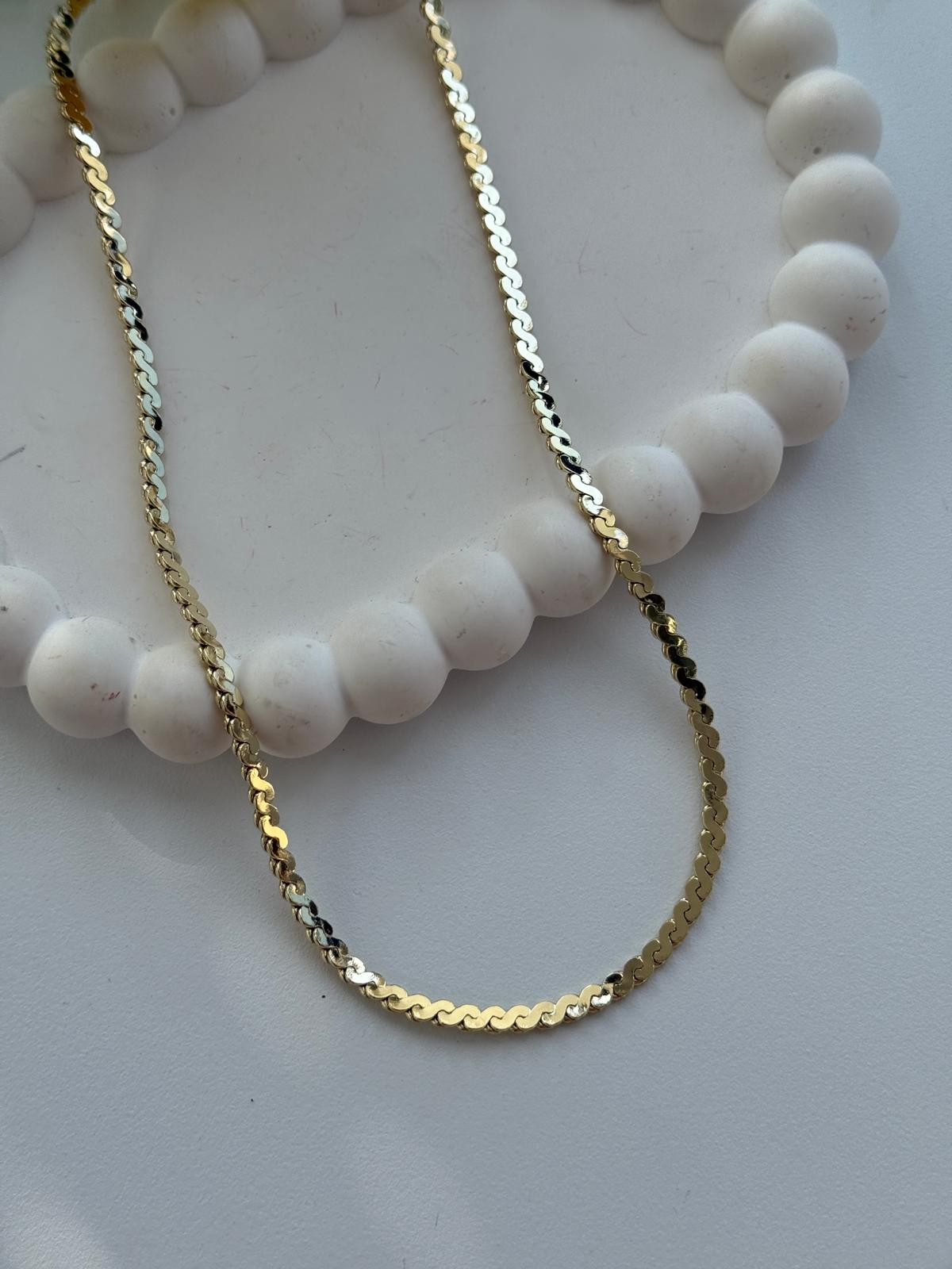 Vip 14k Örgü Model Kolye (50cm)