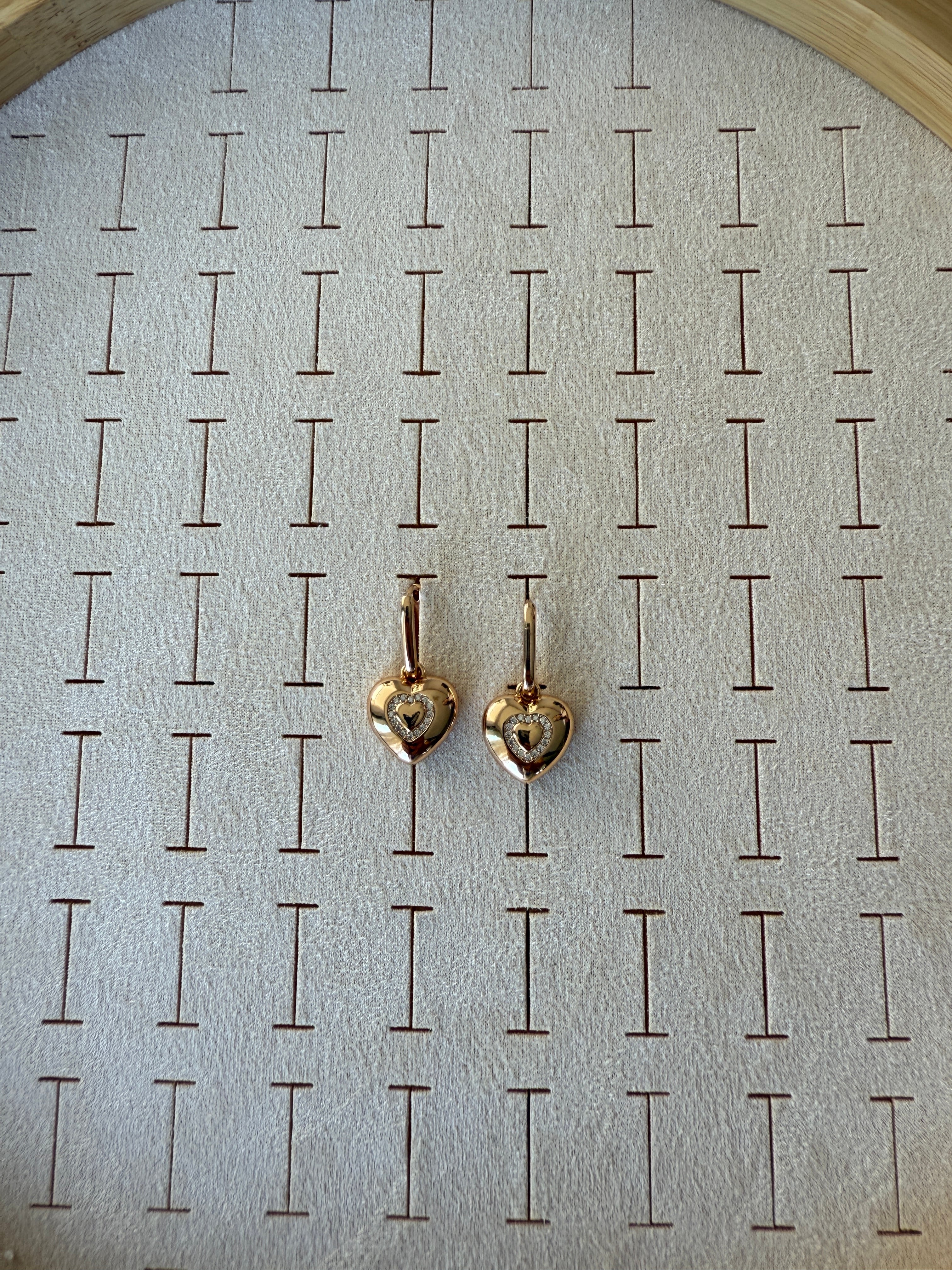 Vip 18k Zirkon Taşlı Kalp Figürlü Kolye