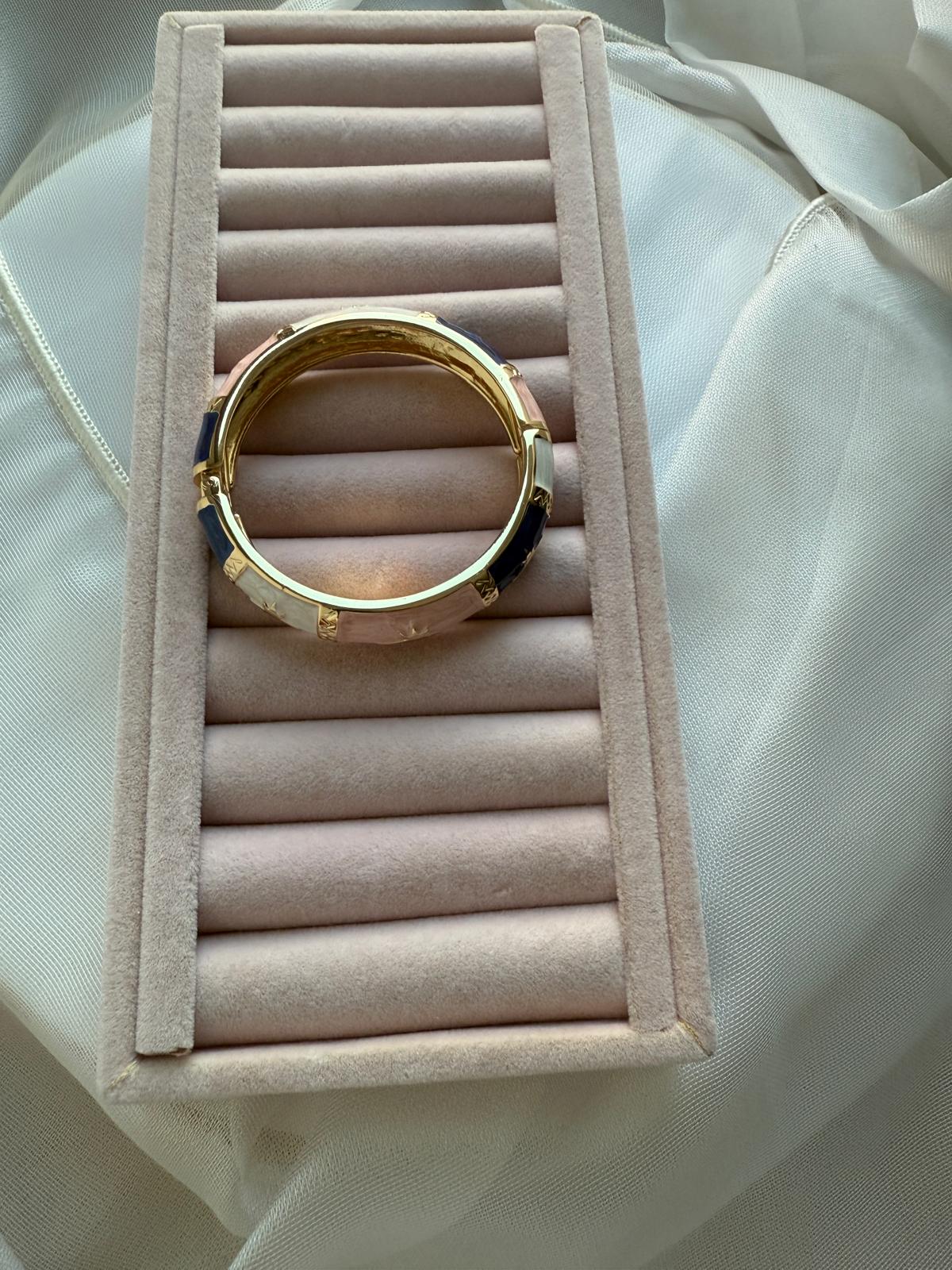 Özel Seri Kuzey Yıldızı Mineli Kelepçe Bileklik-Soft Pembe