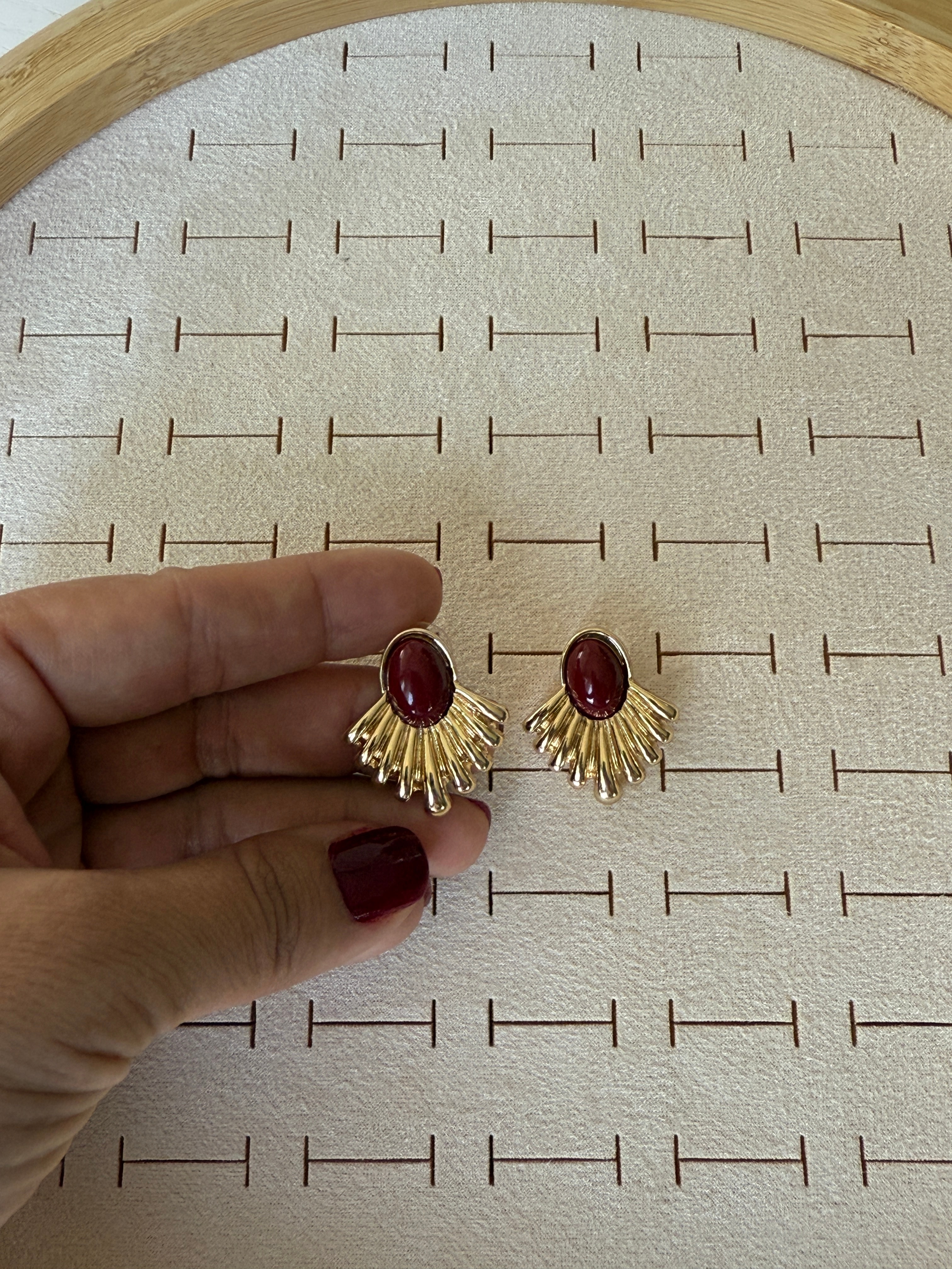 Özel Seri Lux Marka Minimal  Vintage Küpe 